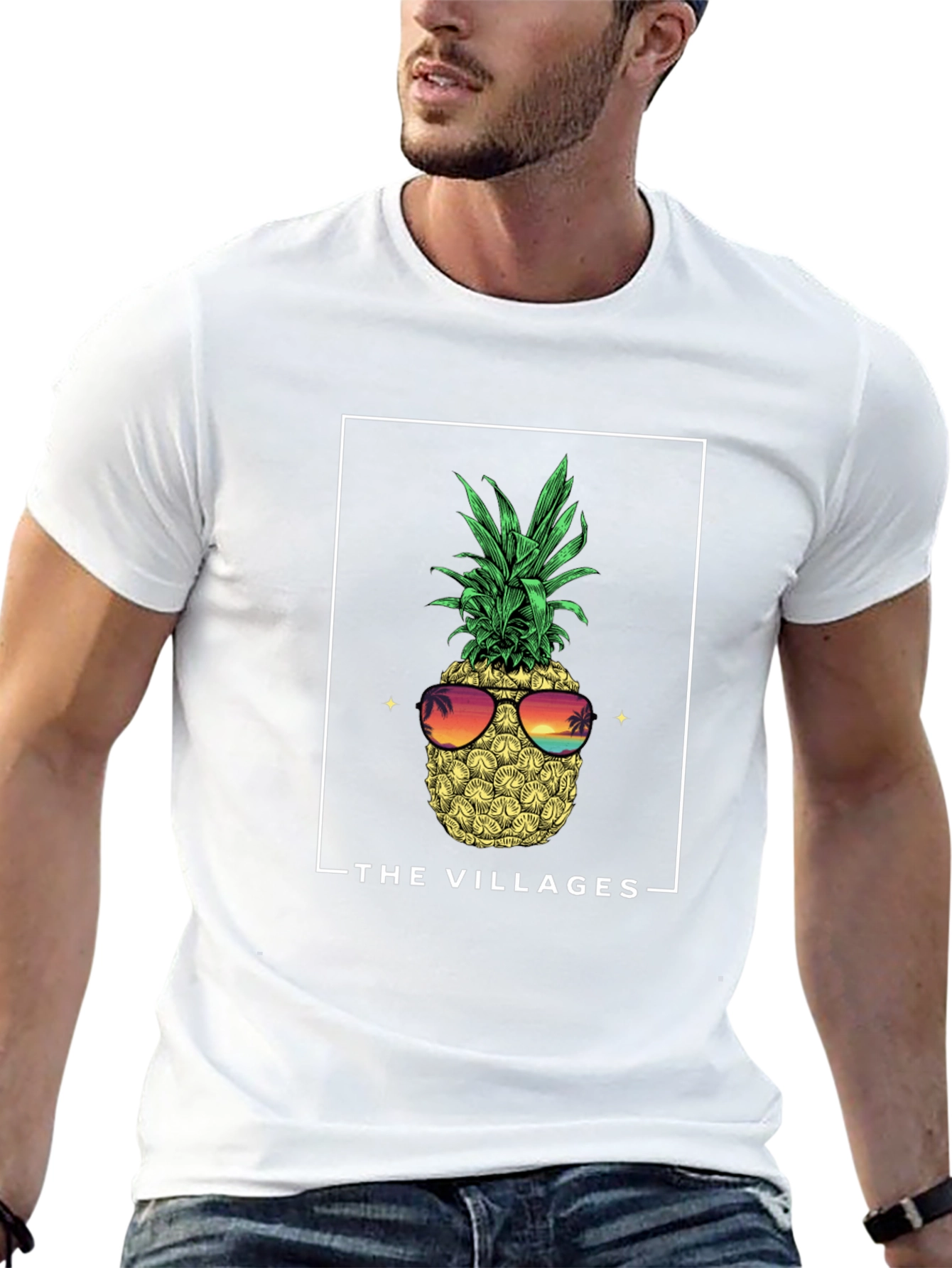 The Villages Pineapple Graphic Tee