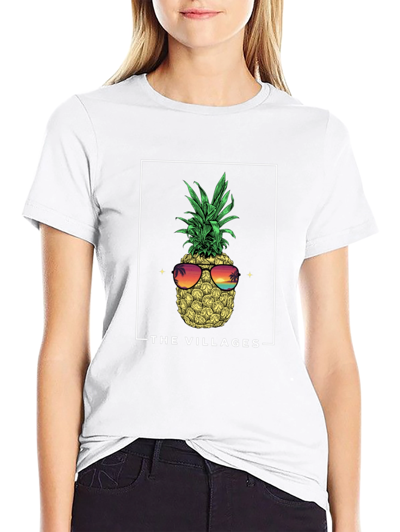 The Villages Pineapple Graphic Tee