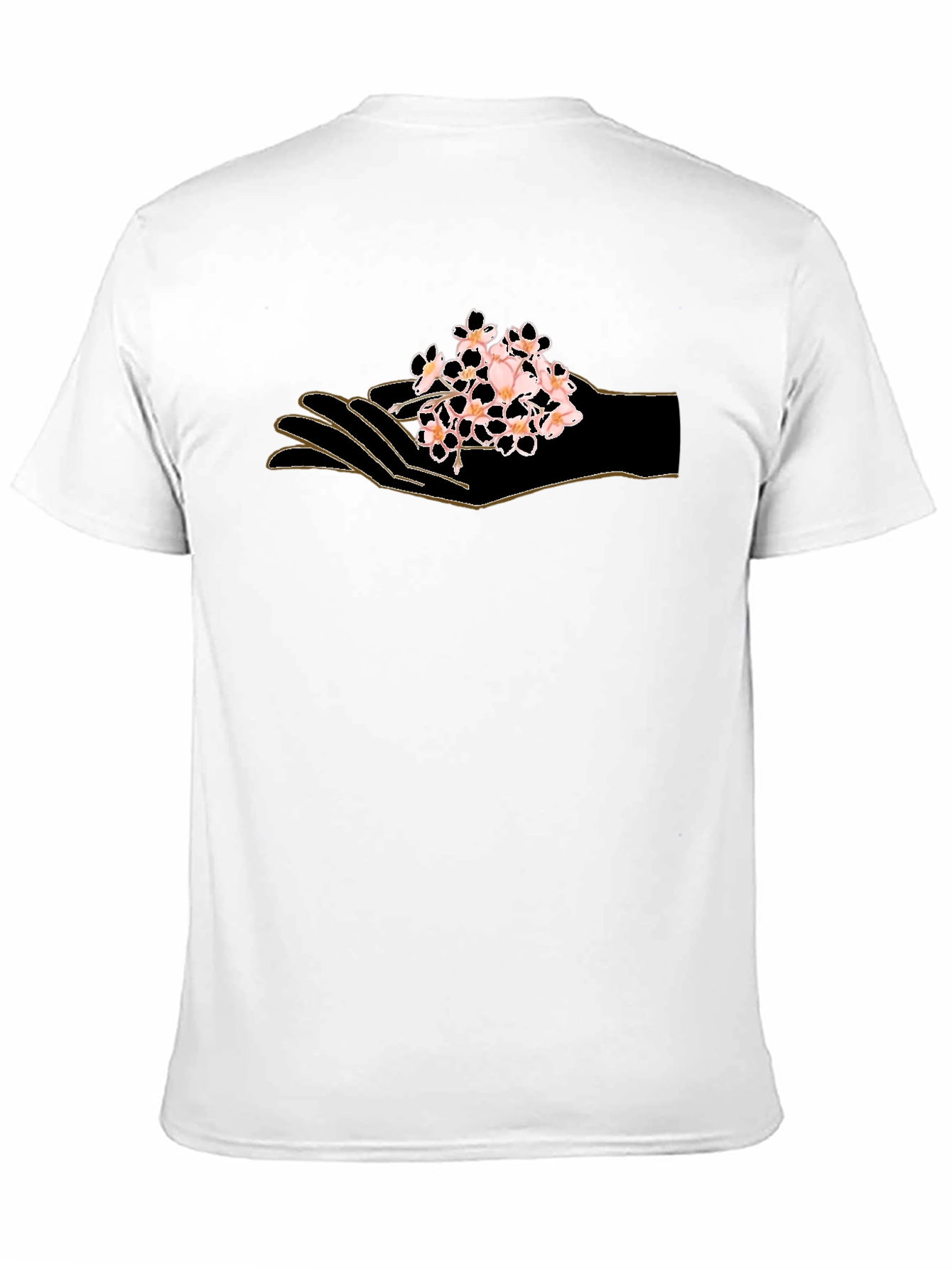 Hand Holding Flowers Graphic T-Shirt