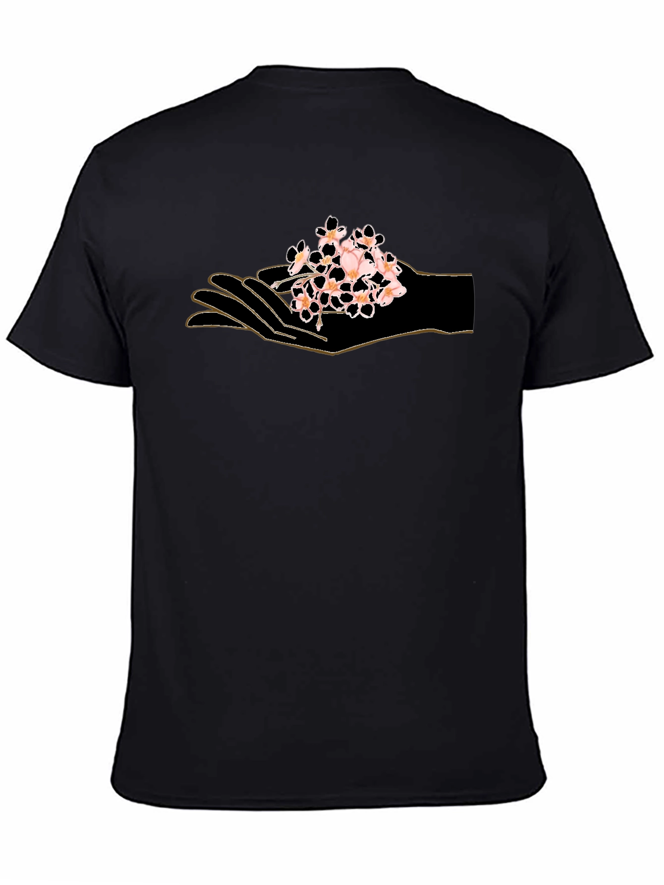 Hand Holding Flowers Graphic T-Shirt