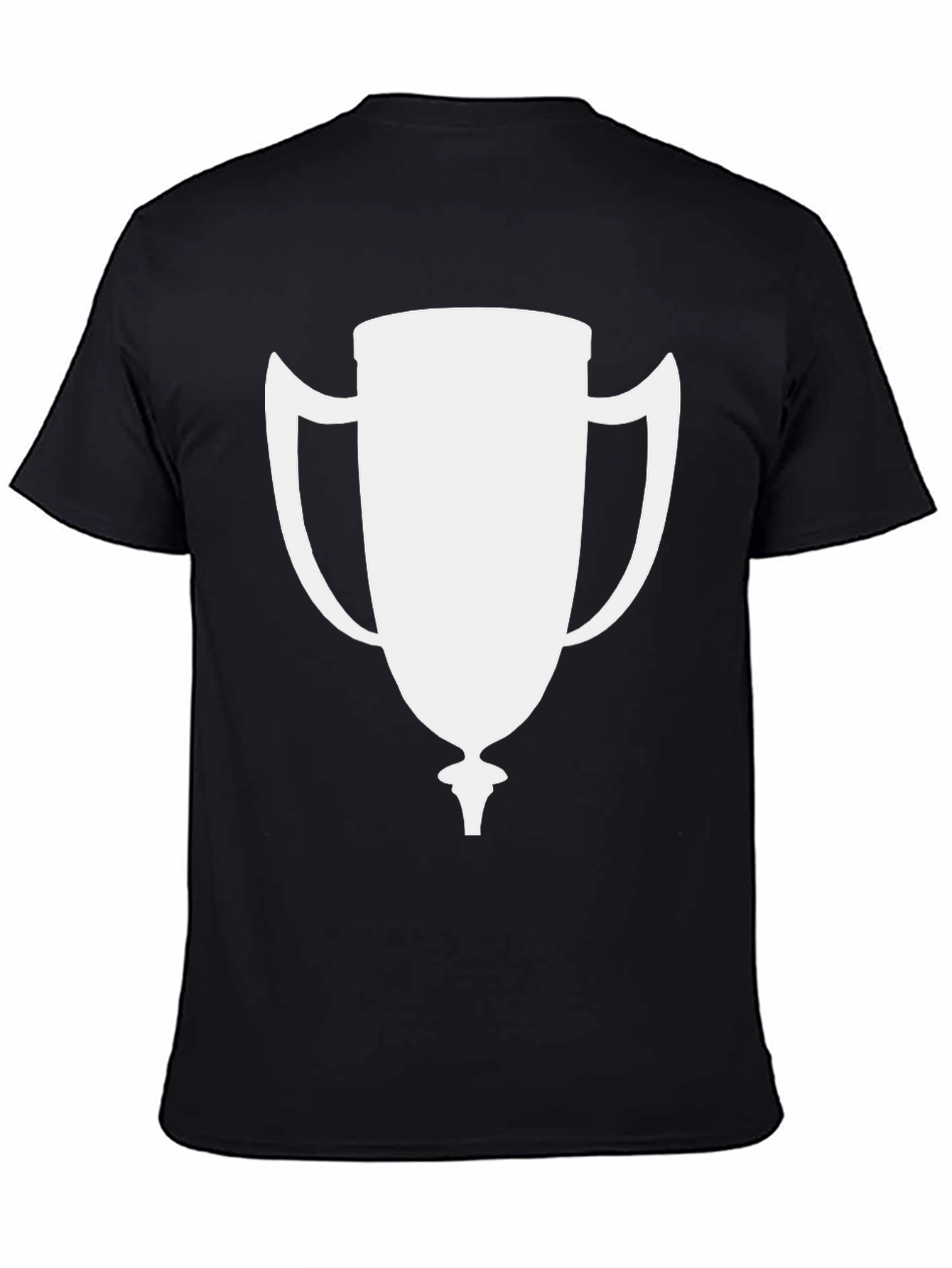 White Trophy Graphic Black T-Shirt