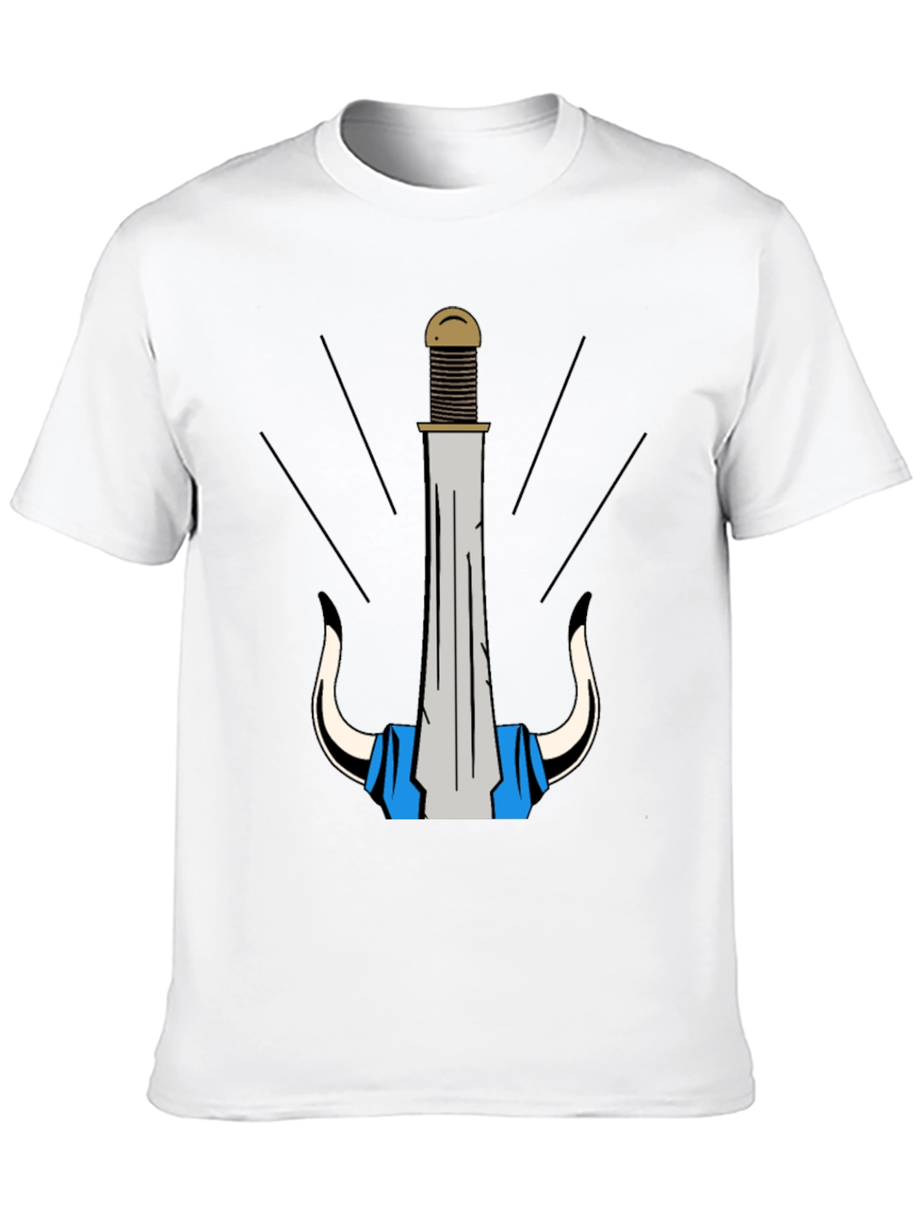 Warrior Sword Graphic Tee - Bold Design