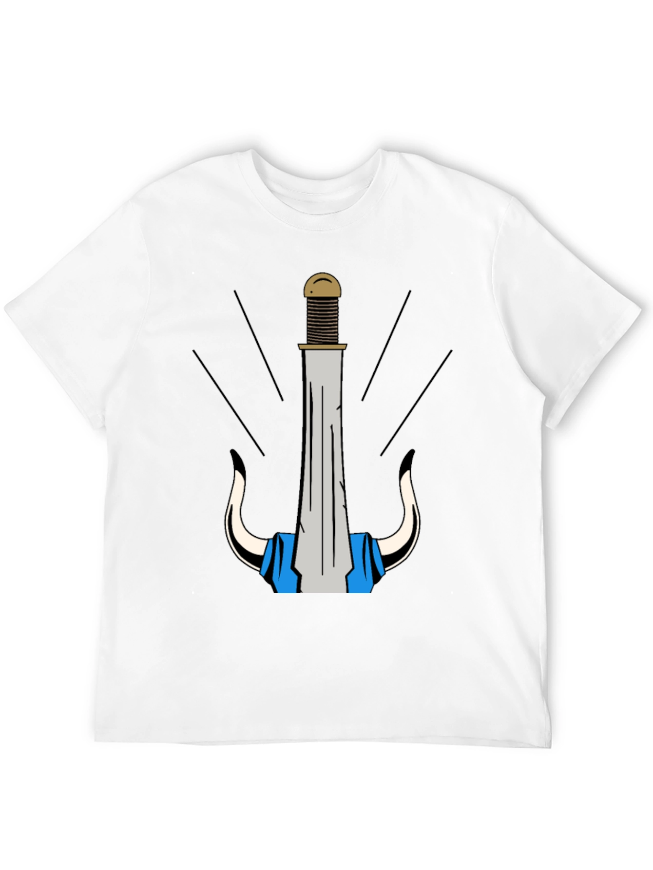 Warrior Sword Graphic Tee - Bold Design