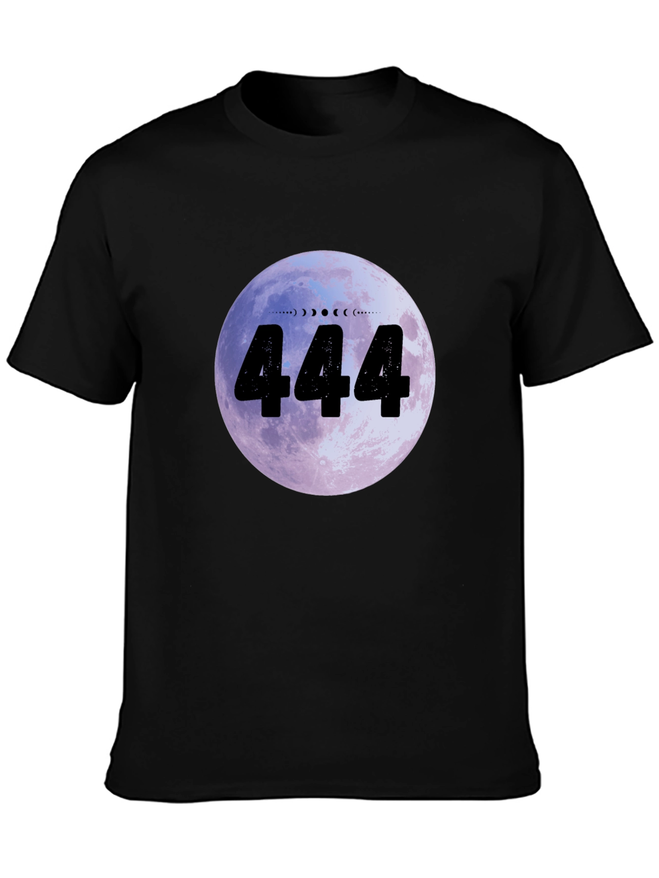 444 Moon Phase Graphic Tee - Angel Number Shirt