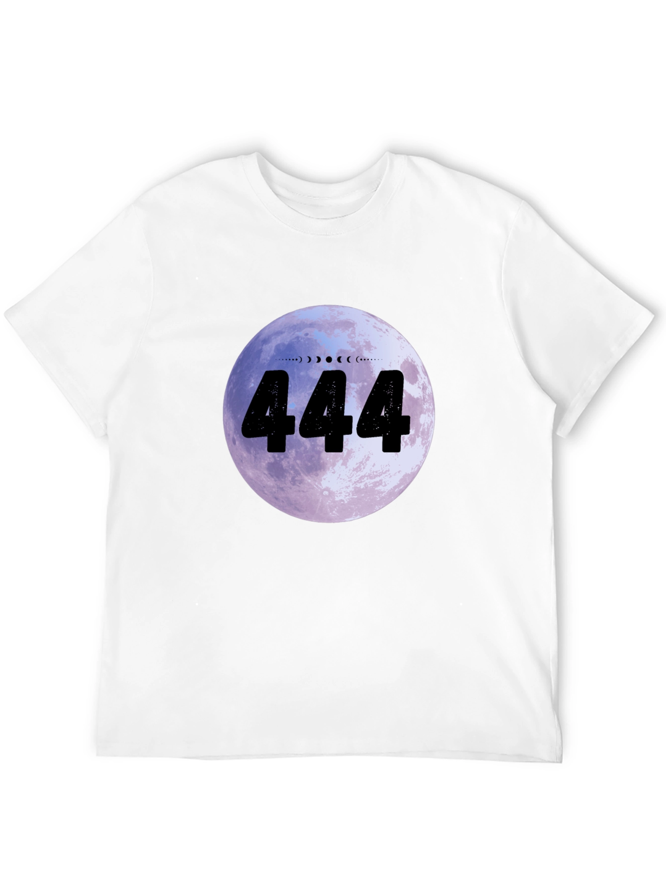 444 Moon Phase Graphic Tee - Angel Number Shirt