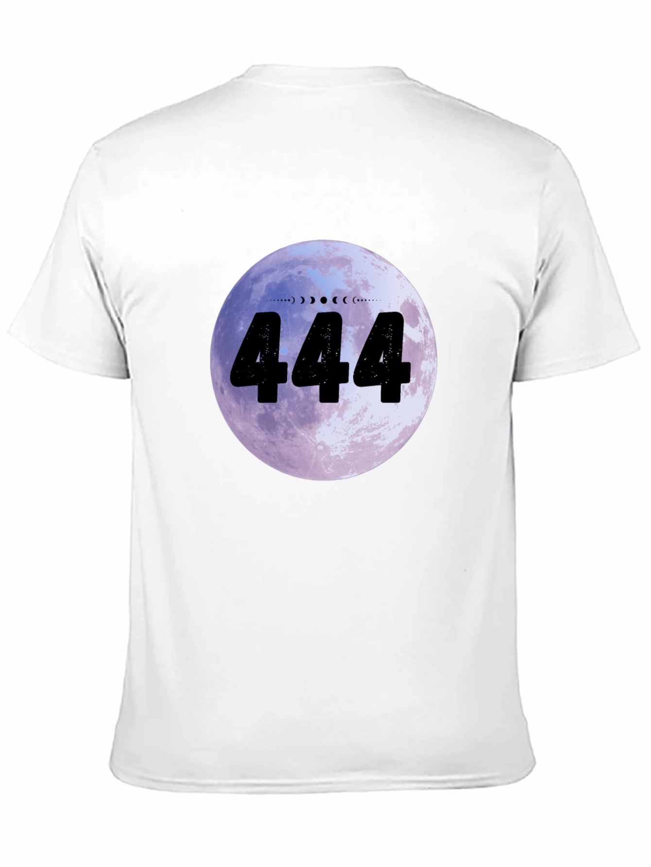 444 Moon Phase Graphic Tee - Angel Number Shirt