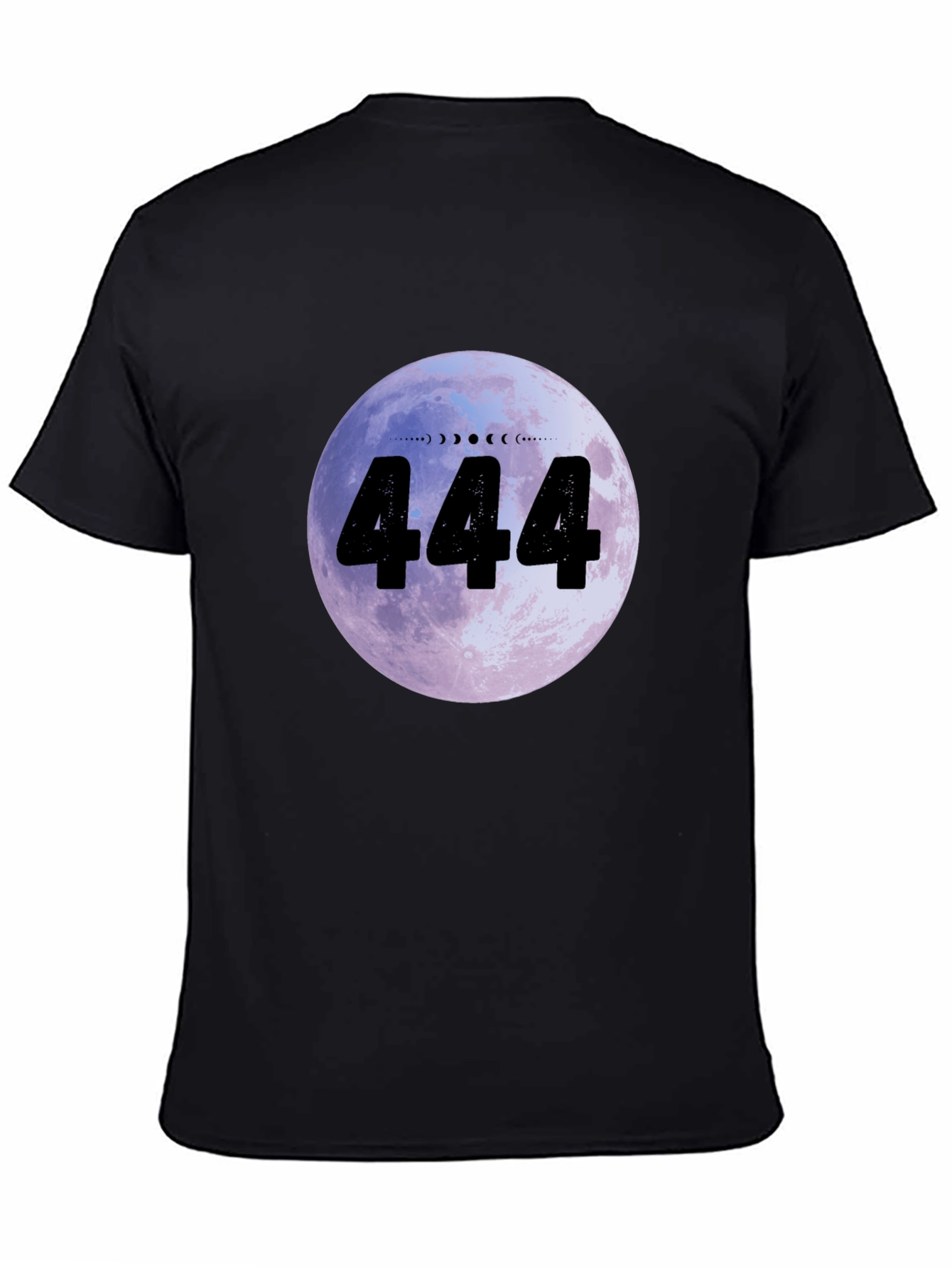 444 Moon Phase Graphic Tee - Angel Number Shirt