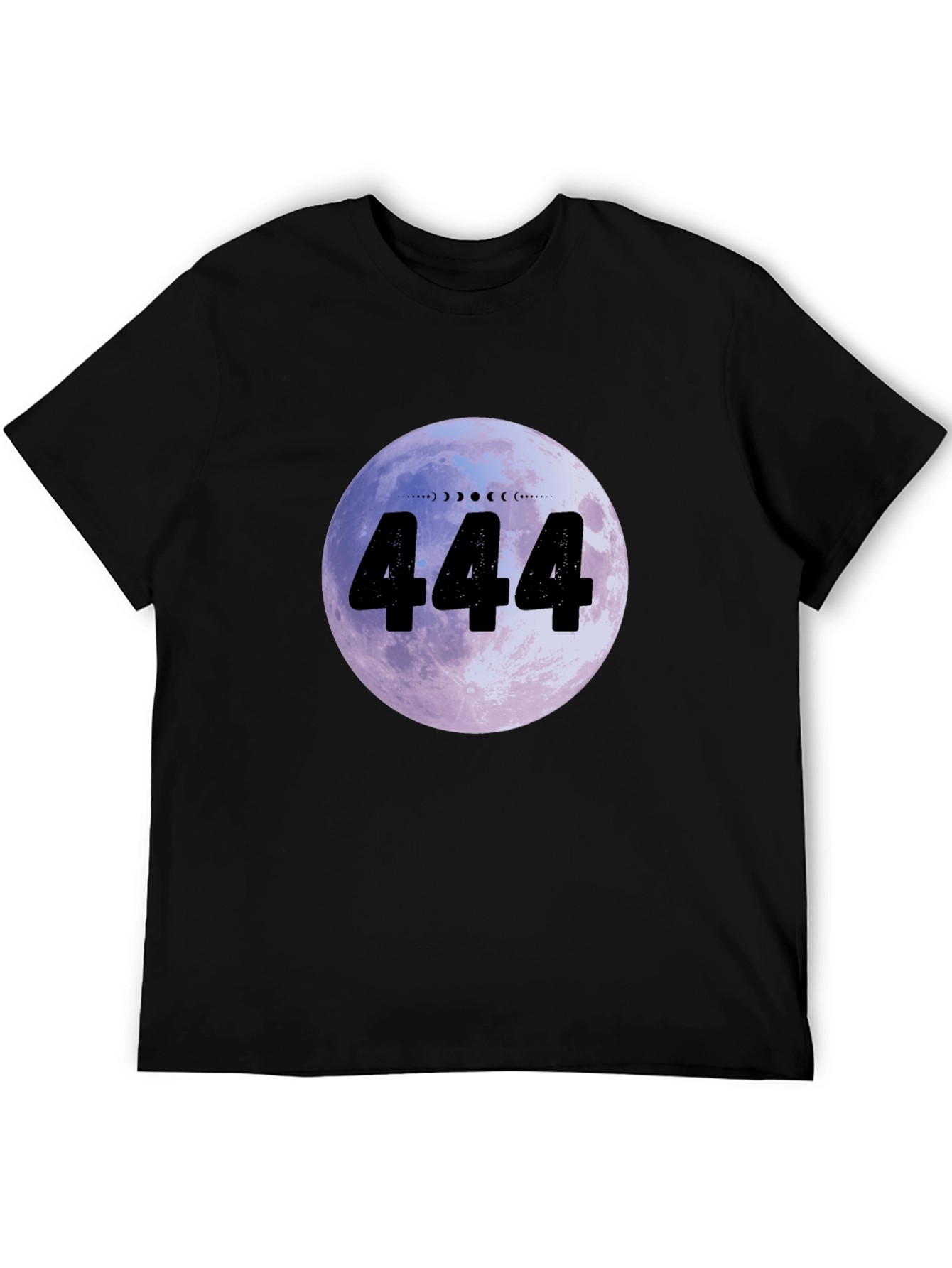 444 Moon Phase Graphic Tee - Angel Number Shirt