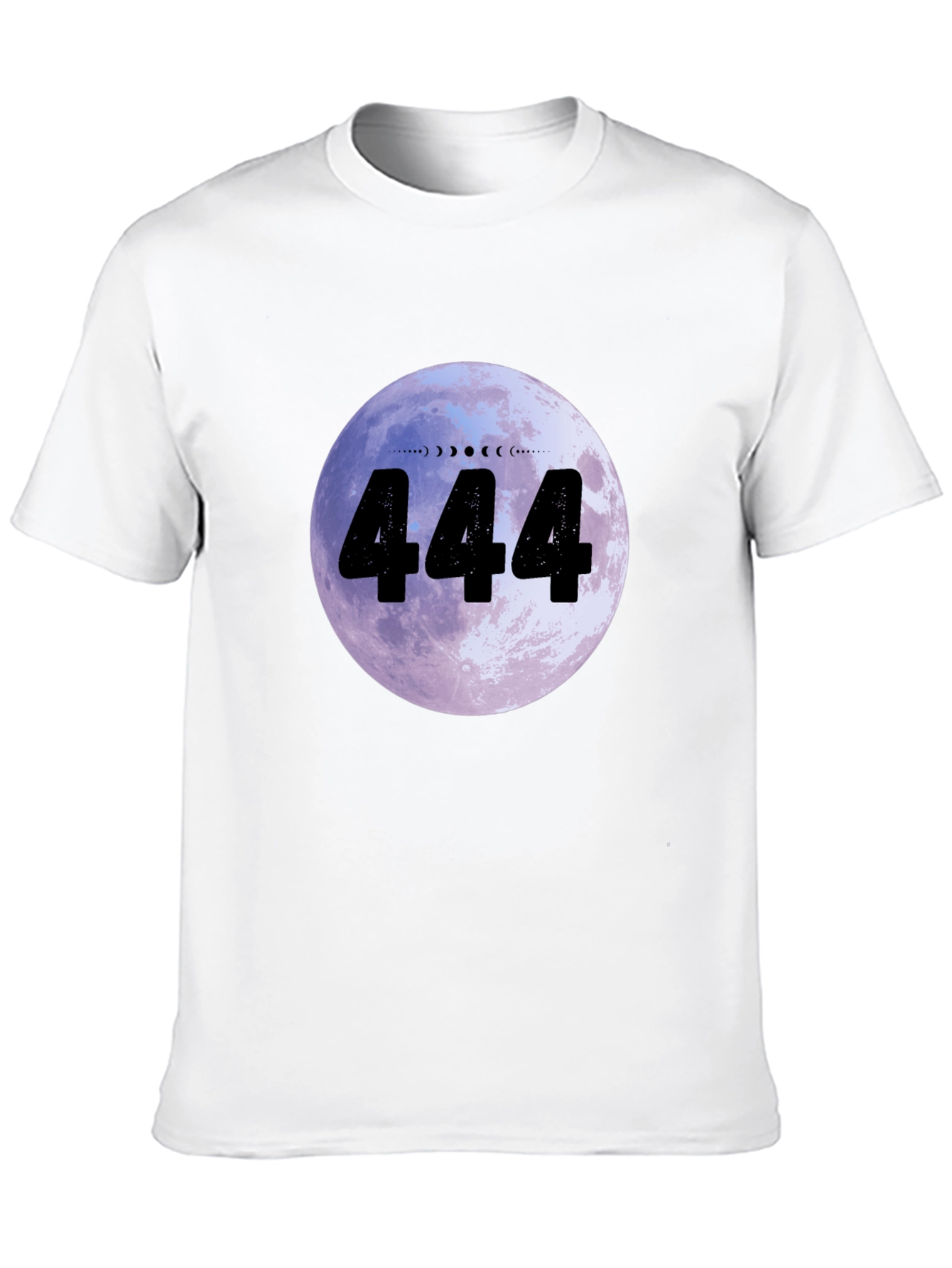 444 Moon Phase Graphic Tee - Angel Number Shirt