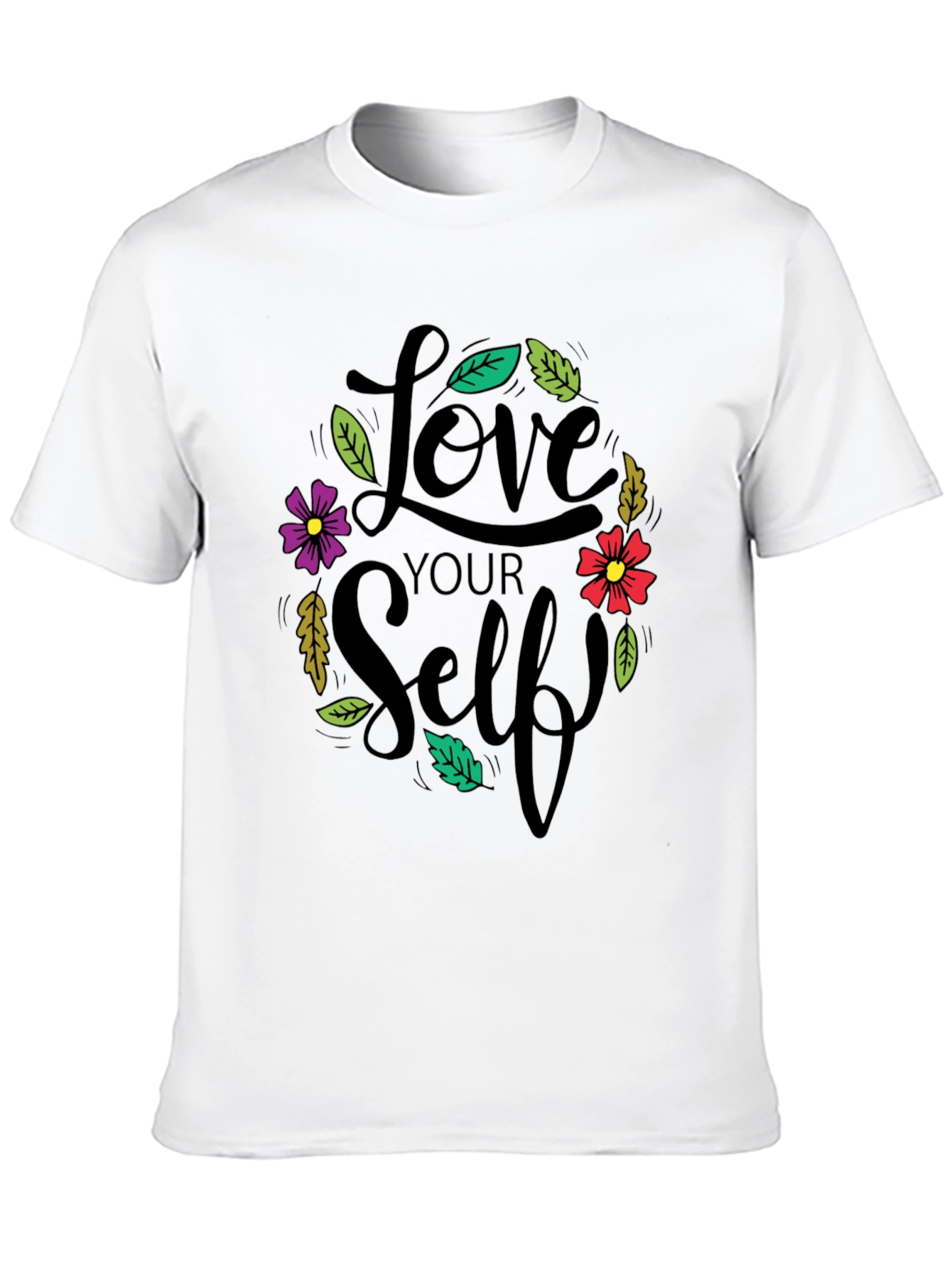 Love Yourself Black Graphic T-Shirt