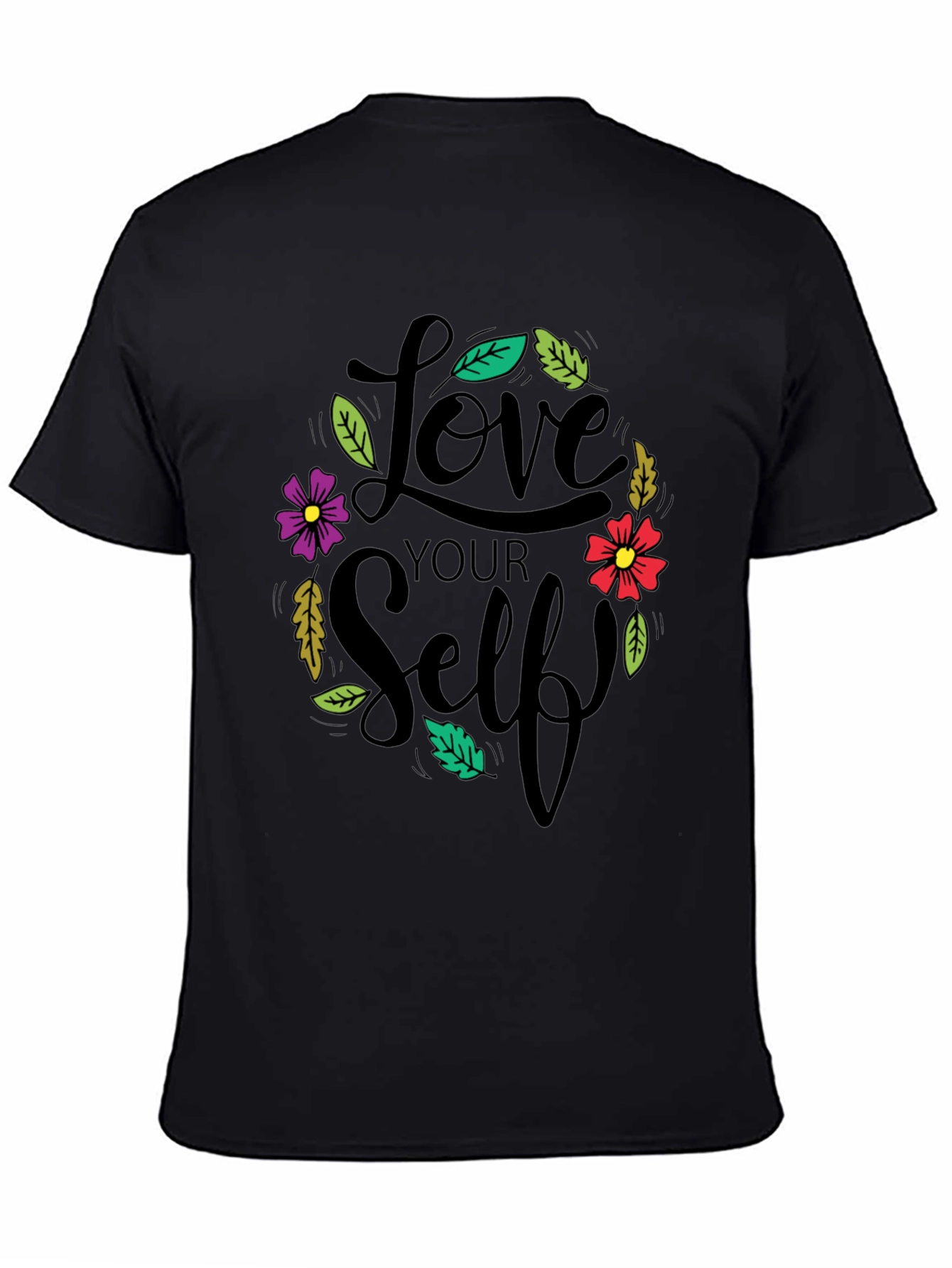 Love Yourself Black Graphic T-Shirt