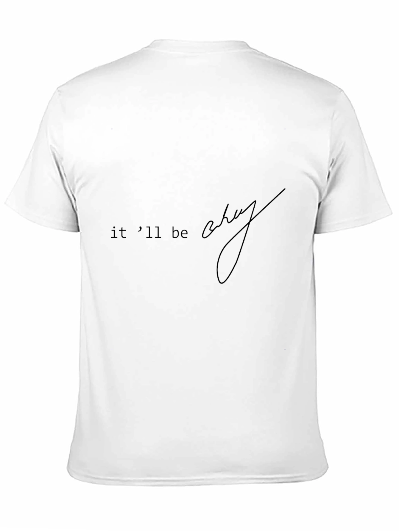 Itll Be Okay Black Graphic Tee