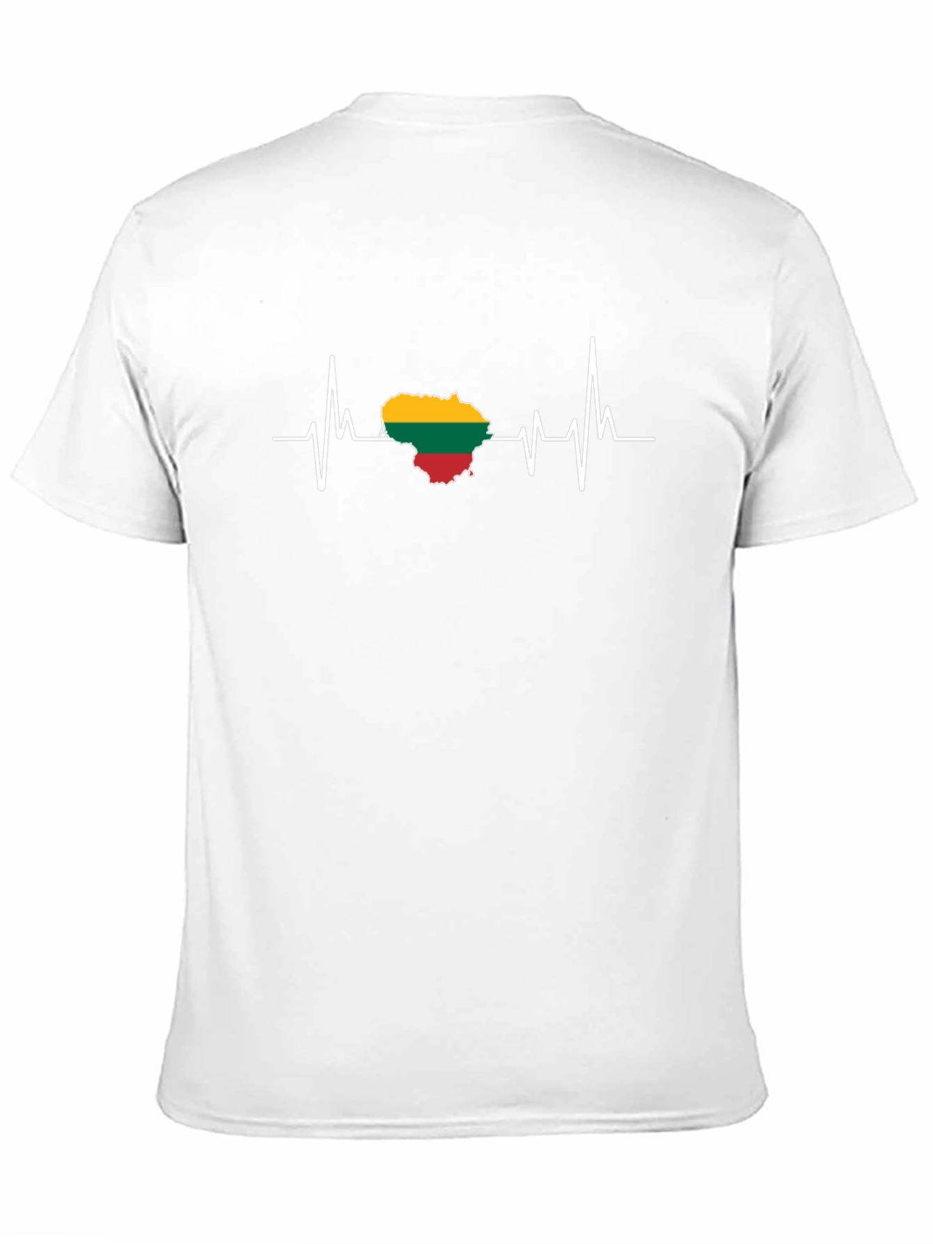 Lithuania Heartbeat T-Shirt - Black