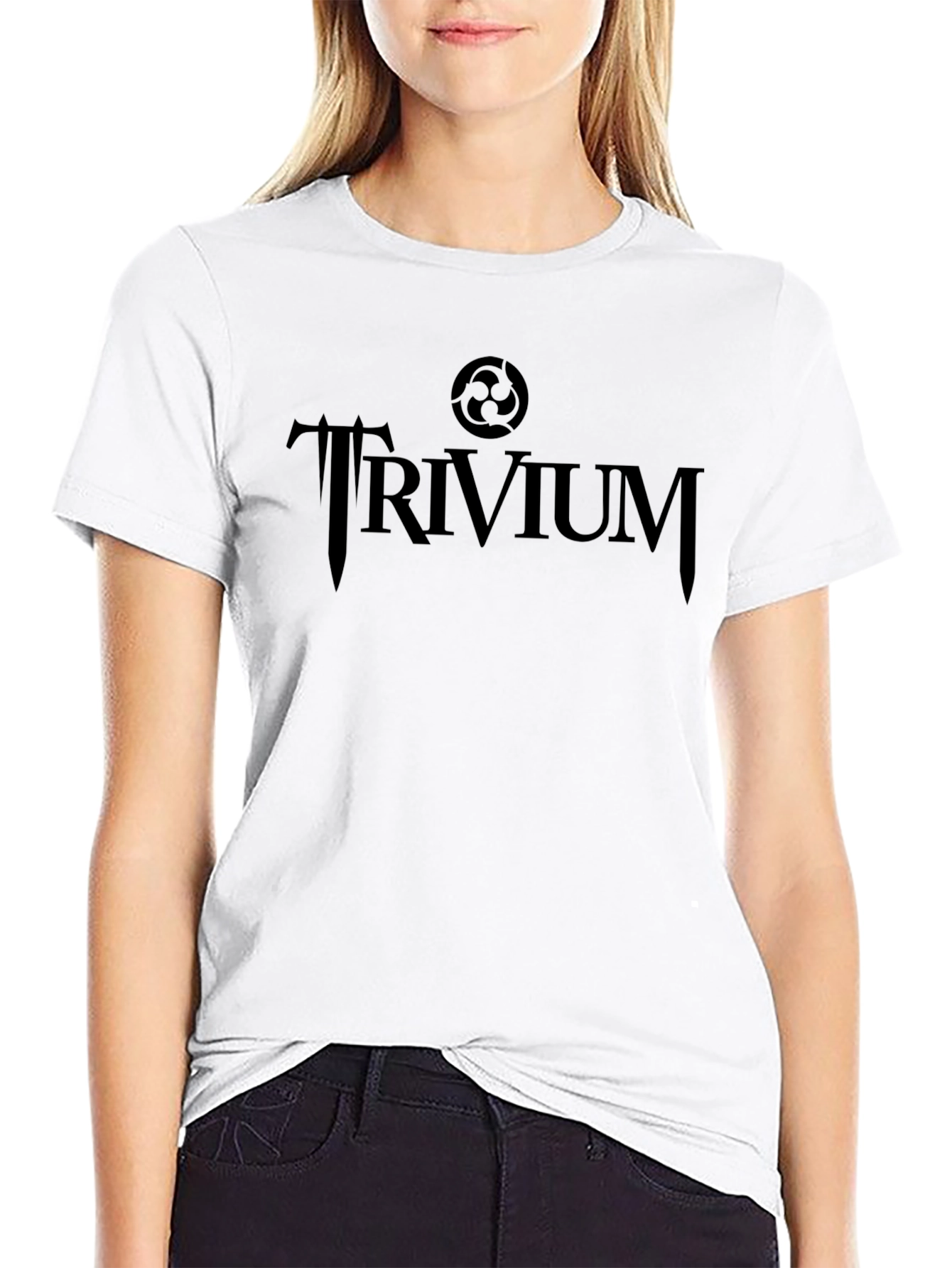 Trivium Band Logo Black T-Shirt Rock Music Tee