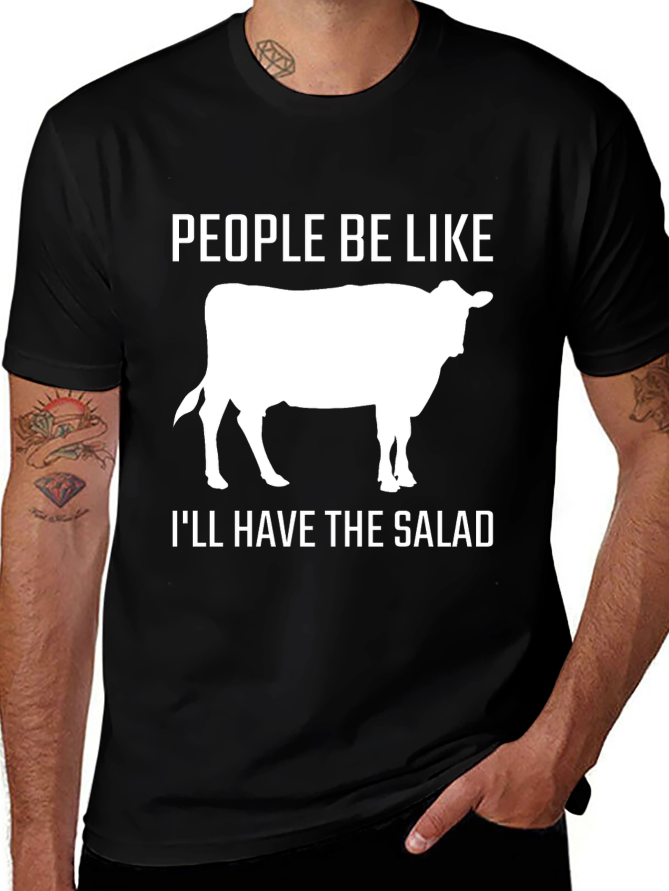 Funny Cow Salad T-Shirt - People Be Like