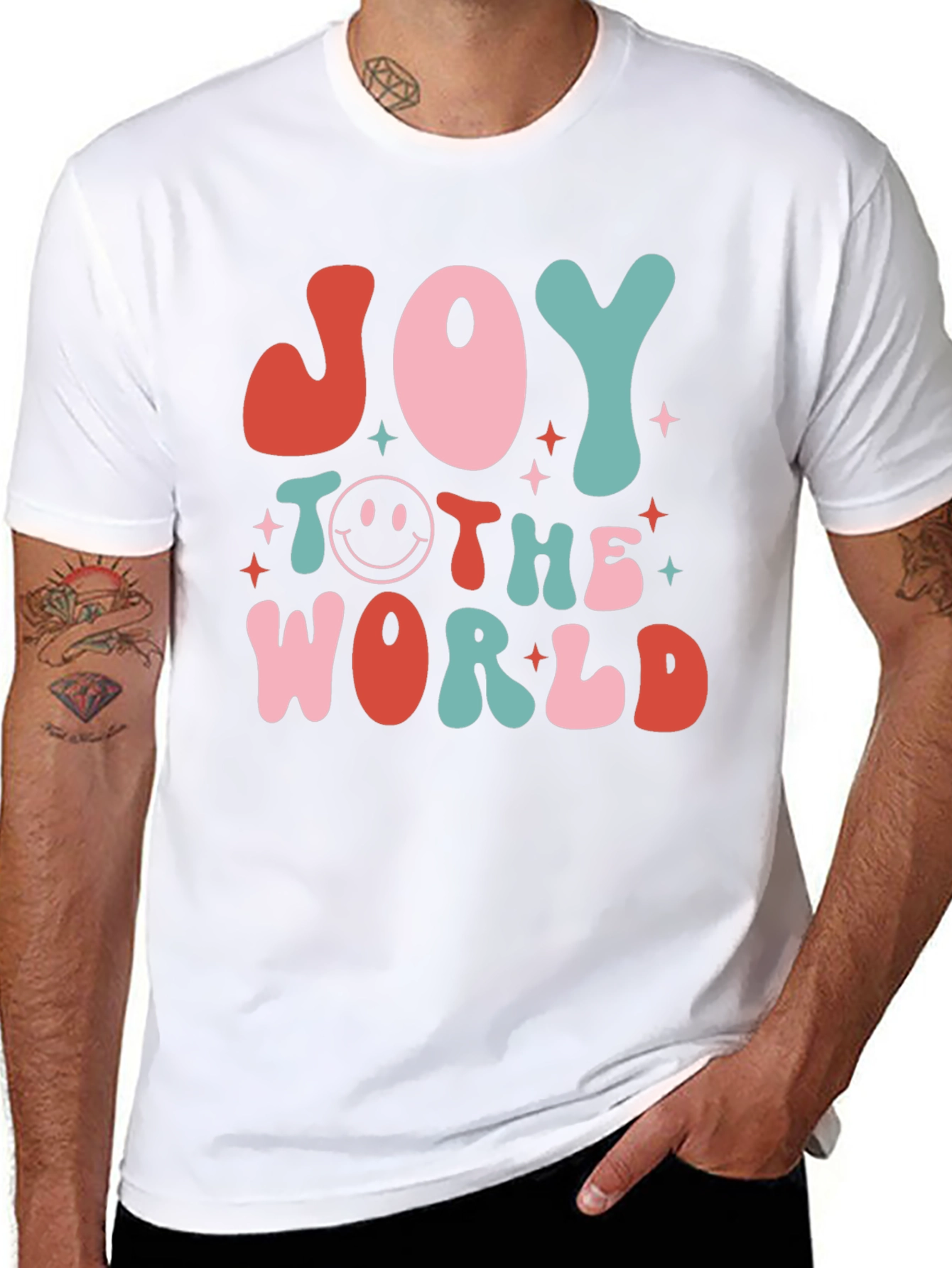 Joy To The World Retro Graphic Tee