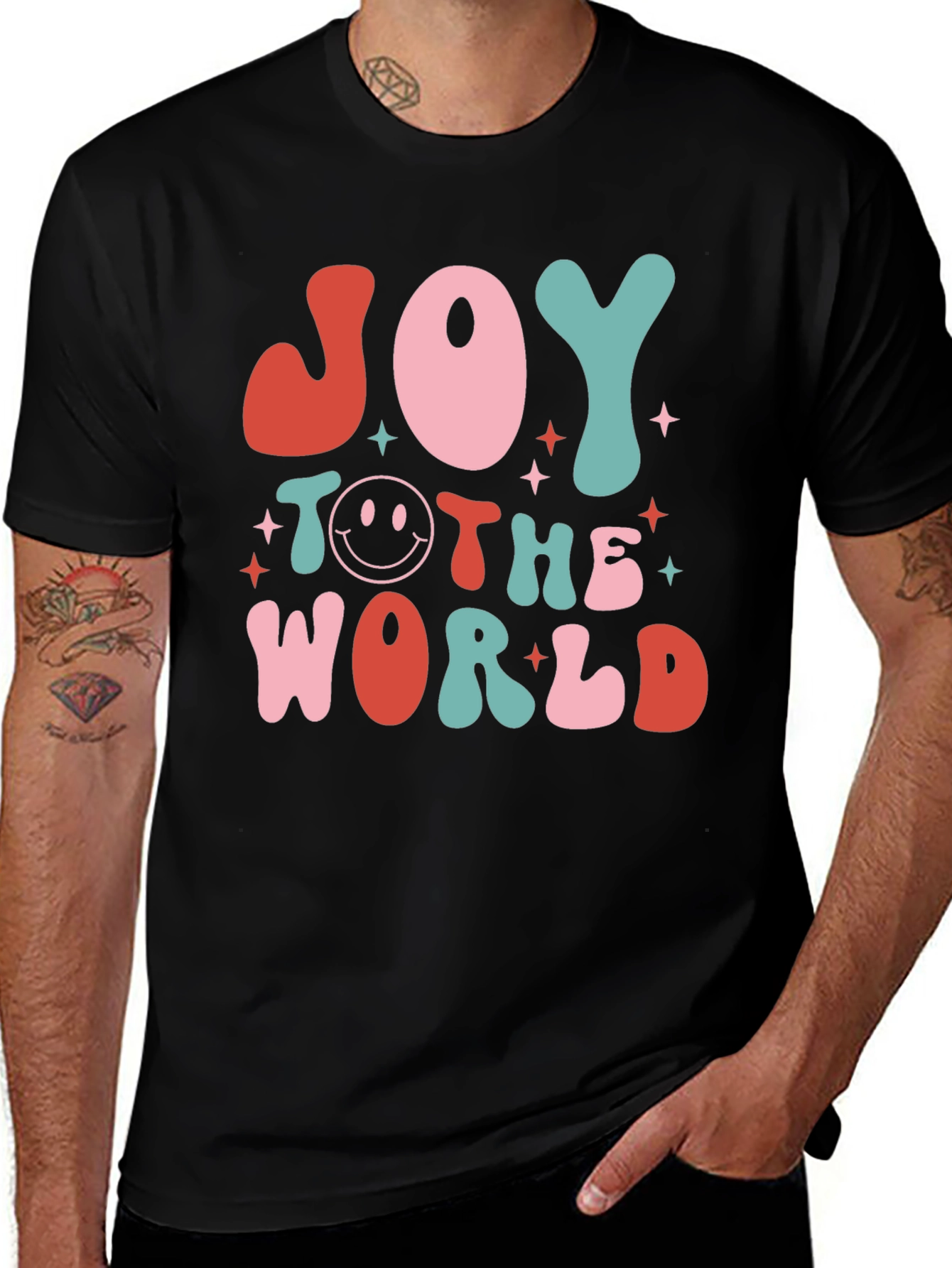 Joy To The World Retro Graphic Tee