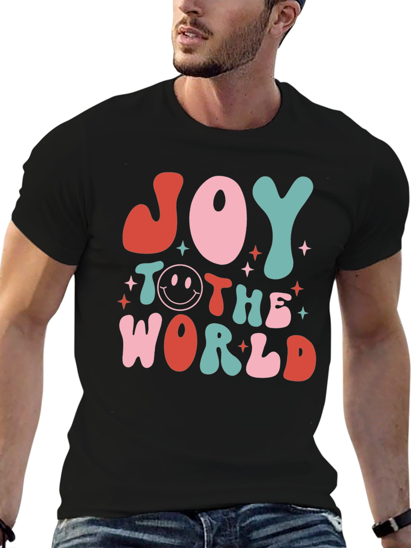 Joy To The World Retro Graphic Tee