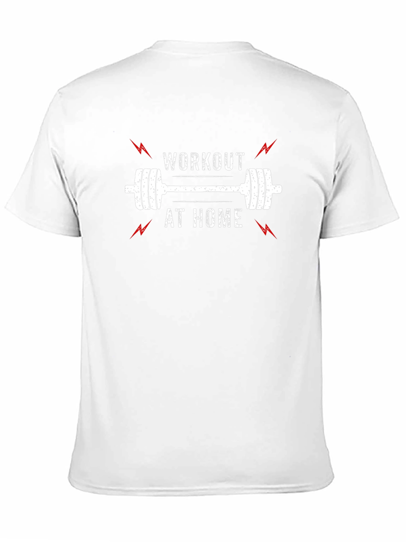 Workout at Home Black Graphic T-Shirt