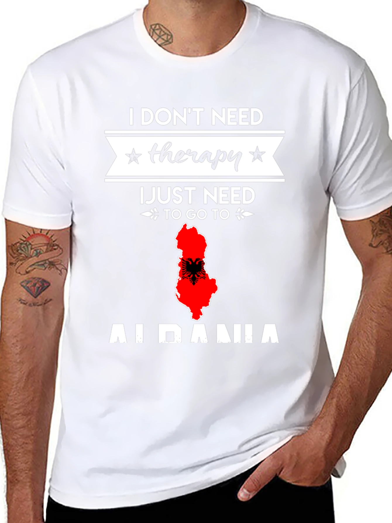 Albania Therapy T-Shirt - Travel Lover Gift