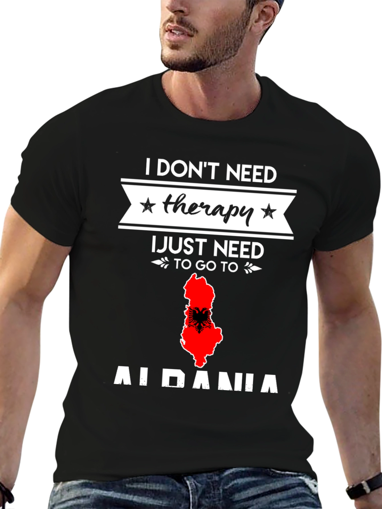 Albania Therapy T-Shirt - Travel Lover Gift