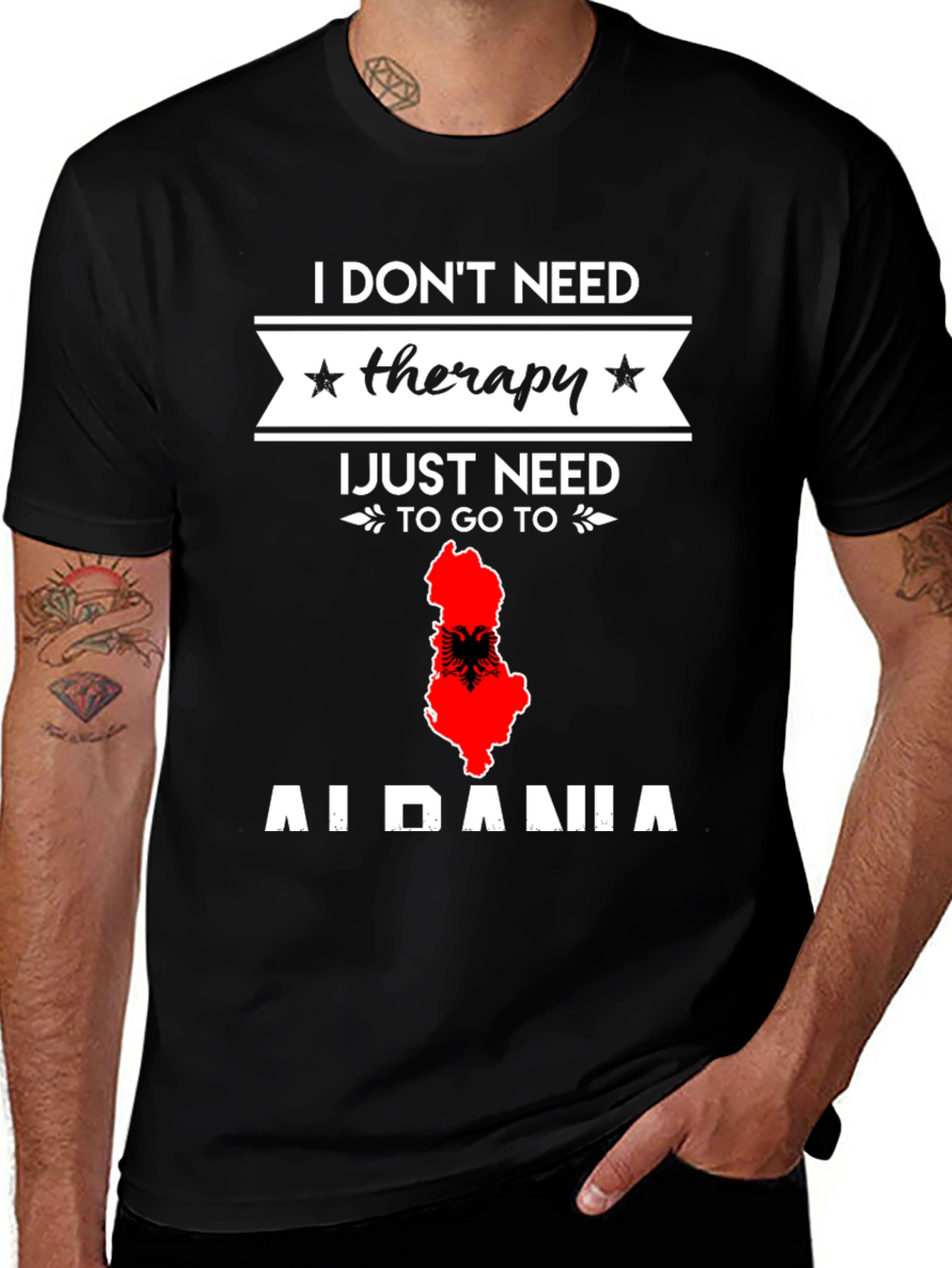 Albania Therapy T-Shirt - Travel Lover Gift