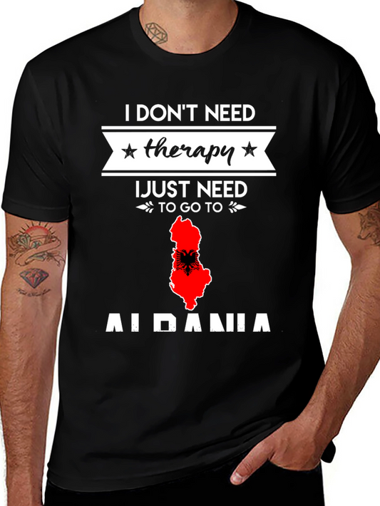 Albania Therapy T-Shirt - Travel Lover Gift