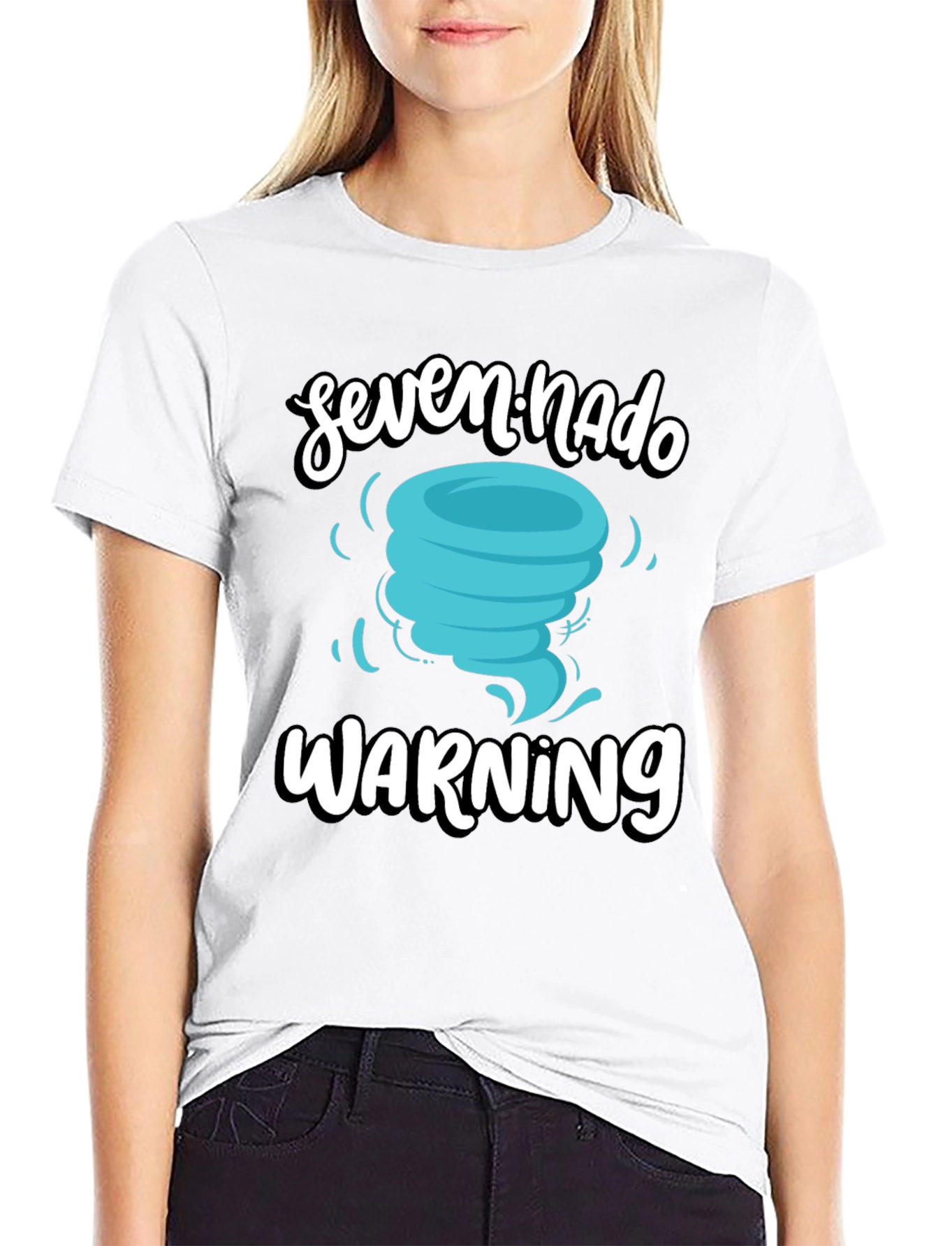 Seven-Nado Warning T-Shirt - Fun Weather Design!