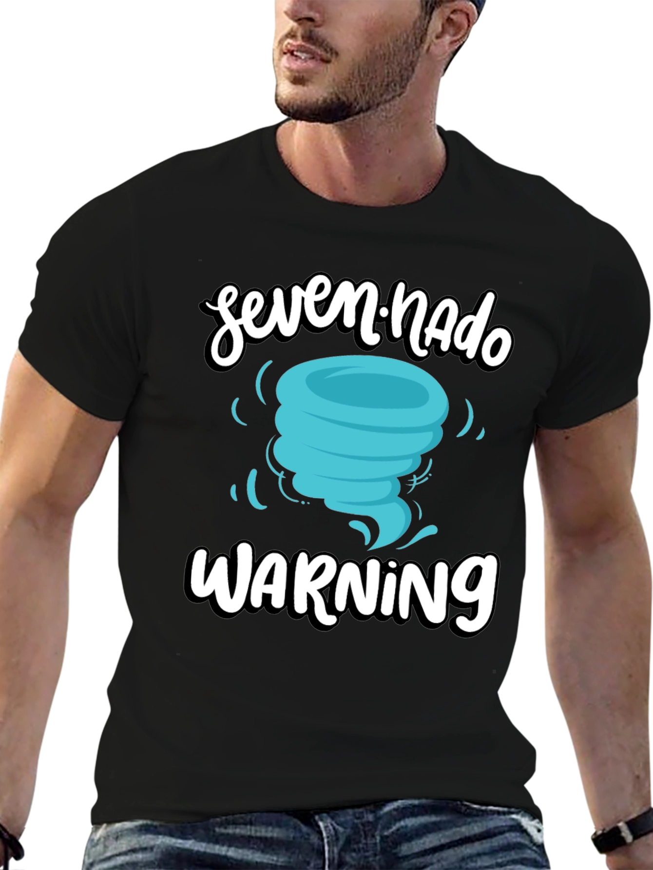 Seven-Nado Warning T-Shirt - Fun Weather Design!