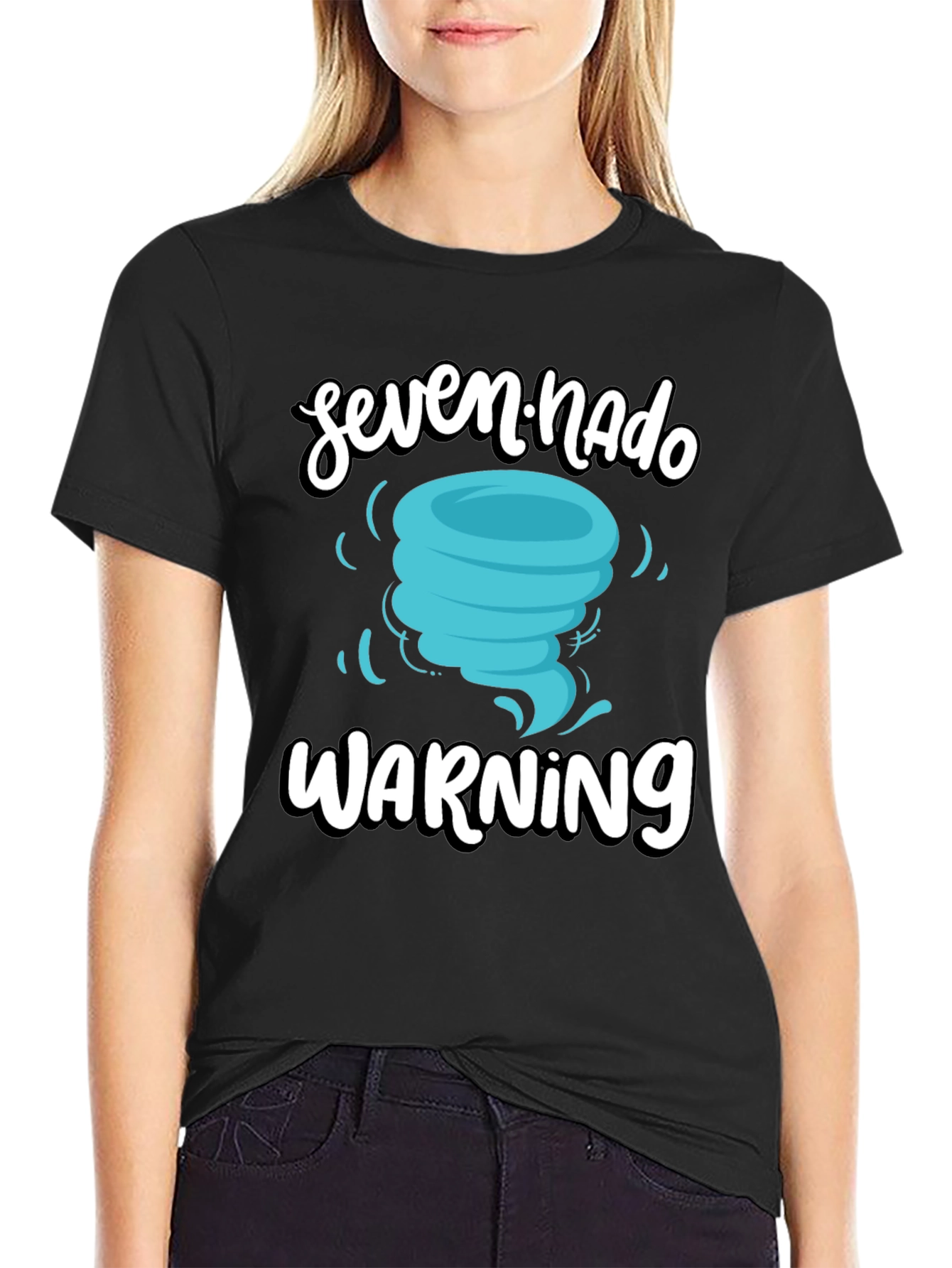 Seven-Nado Warning T-Shirt - Fun Weather Design!