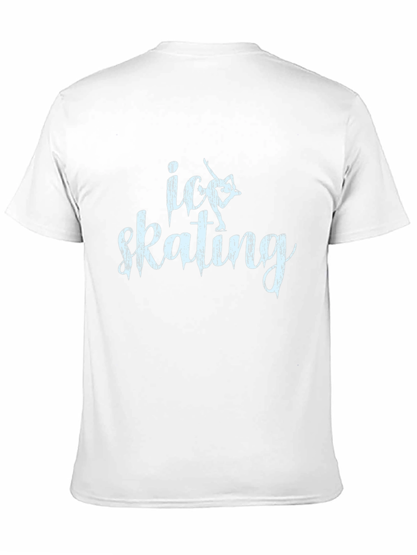 Ice Skating Graphic Tee - Black Cotton T-Shirt