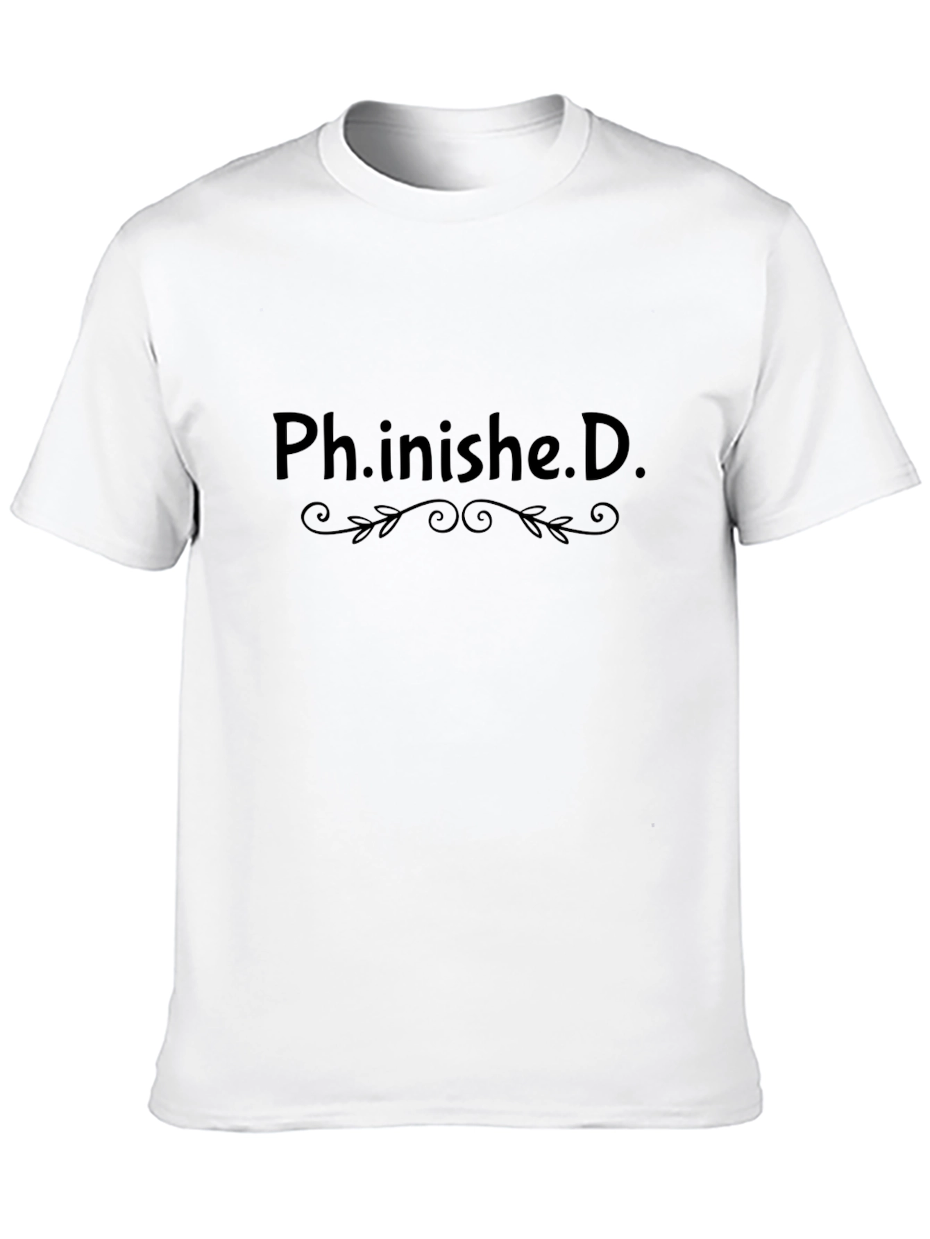 Ph.inished.D. Graduation T-Shirt Funny PhD Gift Tee