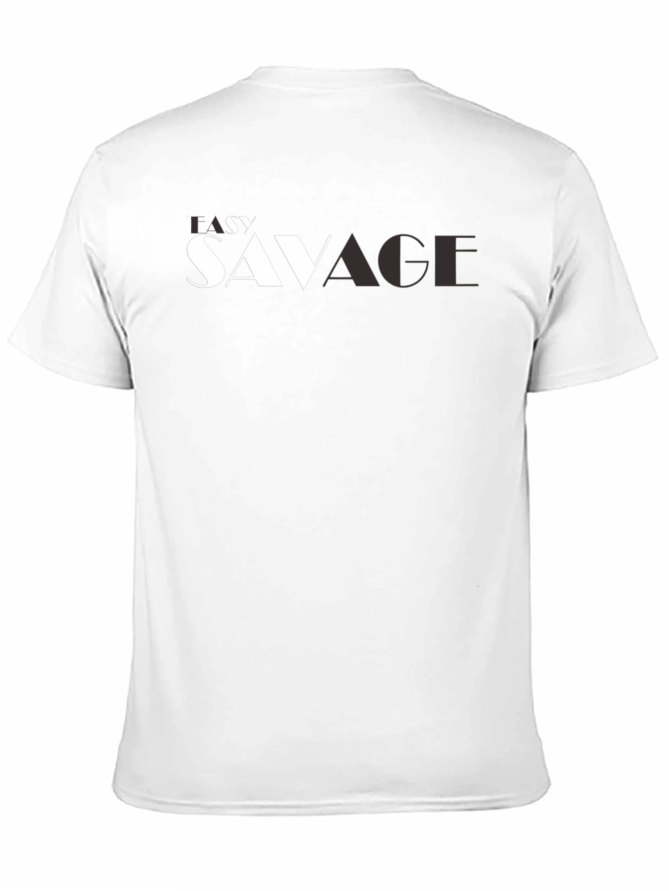 Lazy Savage Graphic Print Black Tee