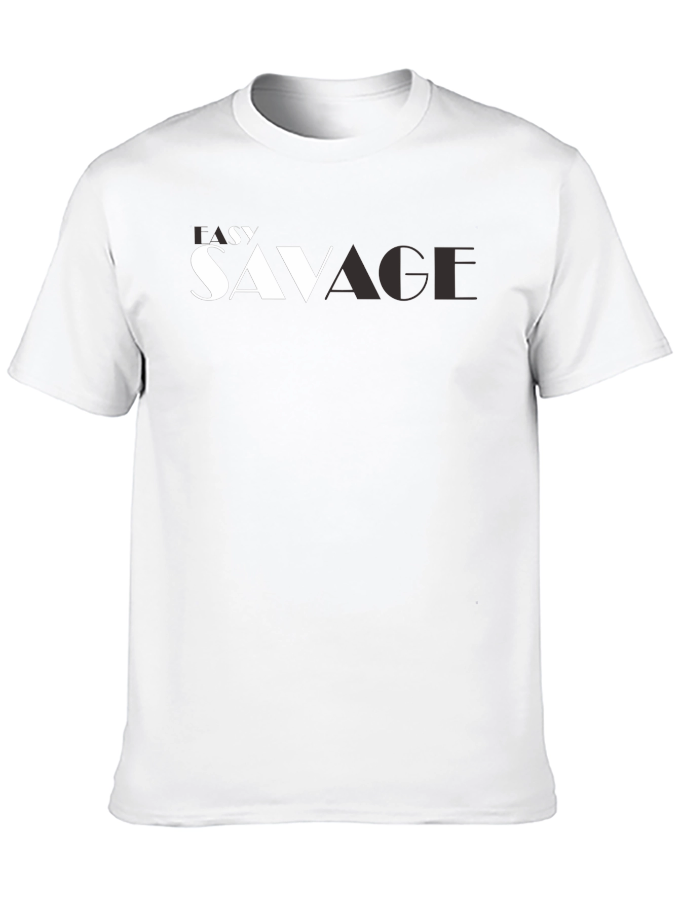 Lazy Savage Graphic Print Black Tee