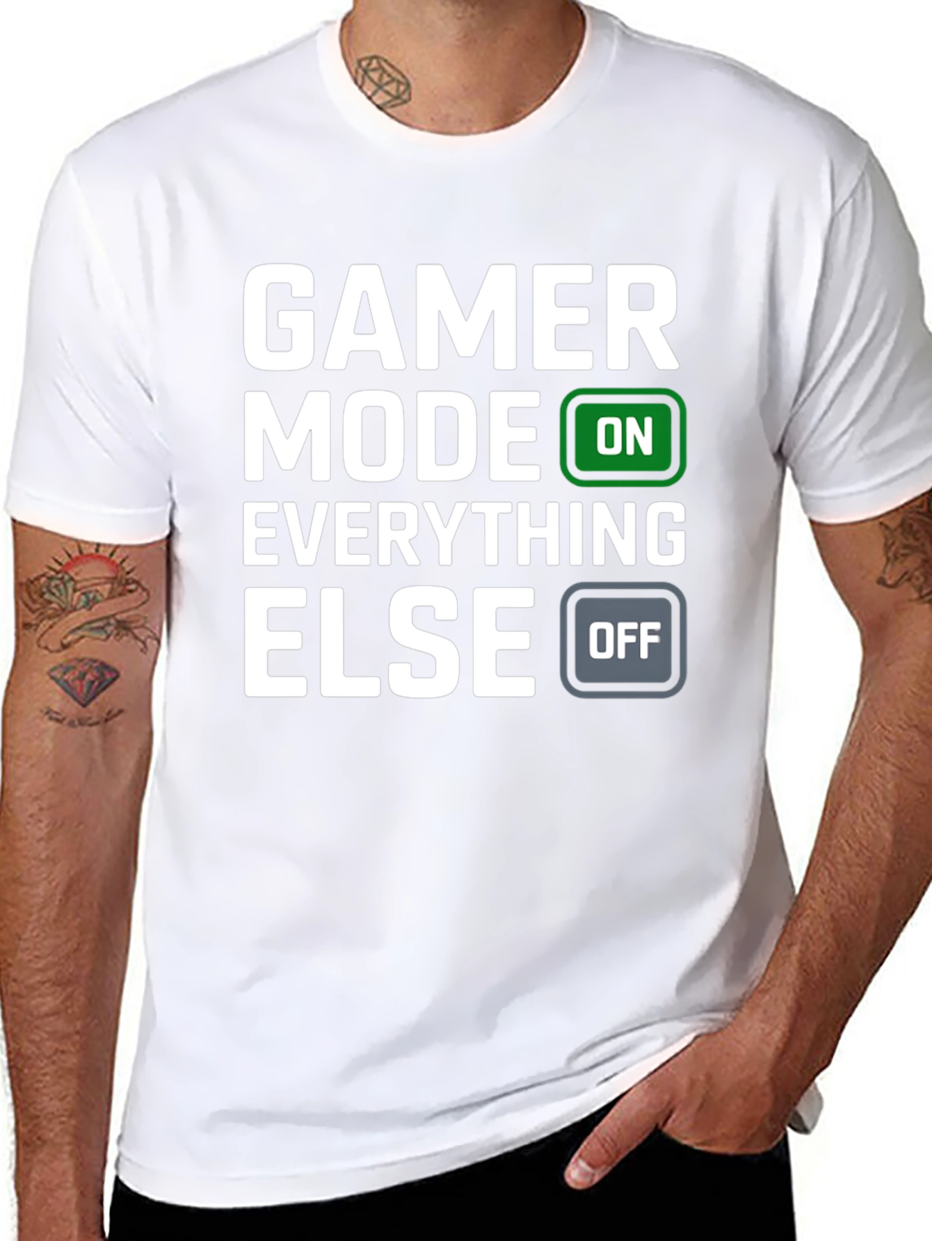 Gamer Mode ON T-Shirt - Funny Video Game Tee