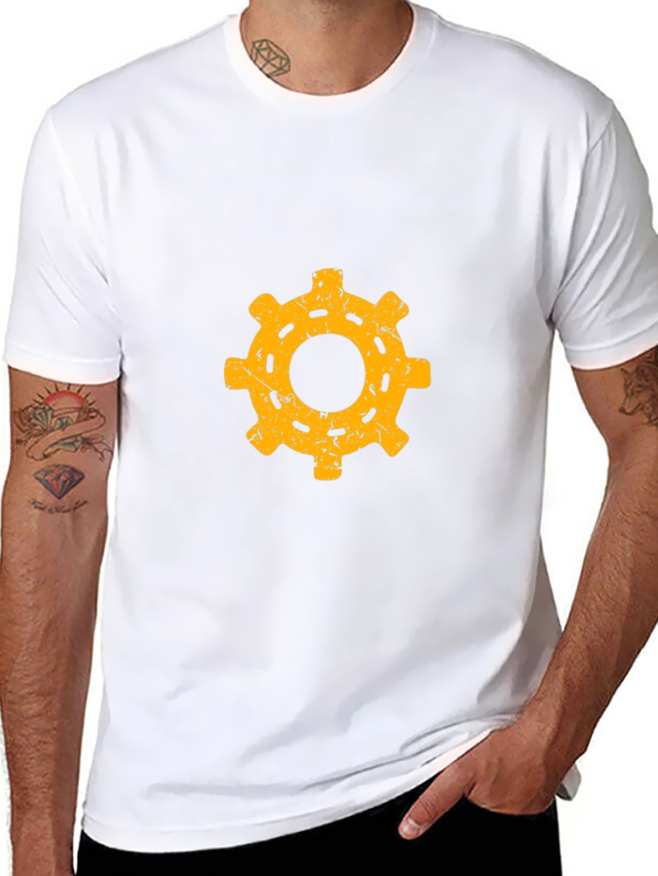 Gear Graphic Black T-Shirt
