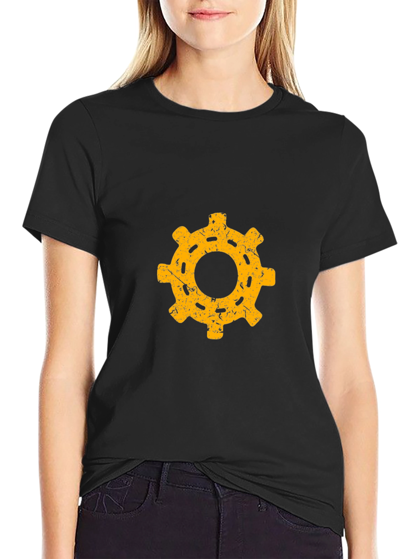 Gear Graphic Black T-Shirt