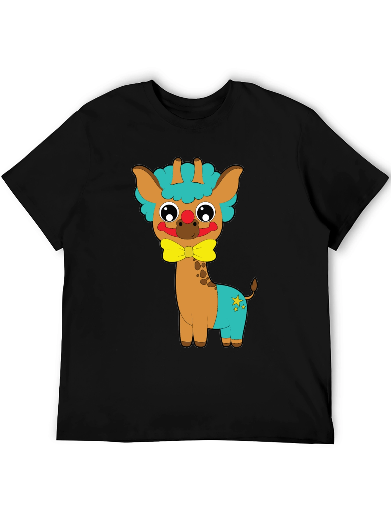 Cute Giraffe Clown Graphic Tee