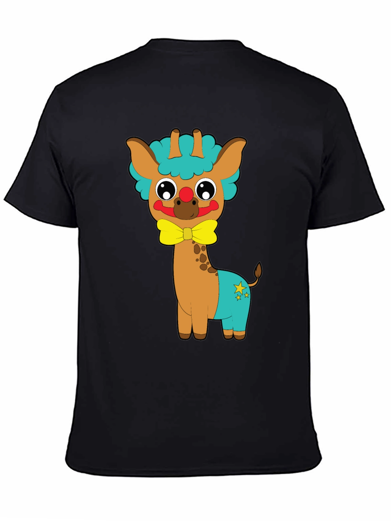 Cute Giraffe Clown Graphic Tee