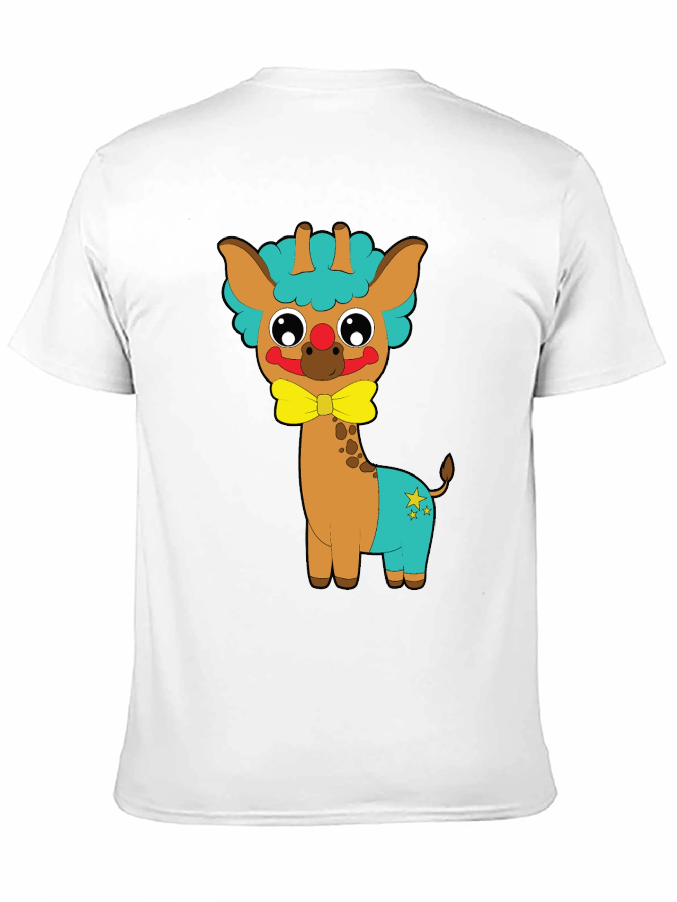 Cute Giraffe Clown Graphic Tee