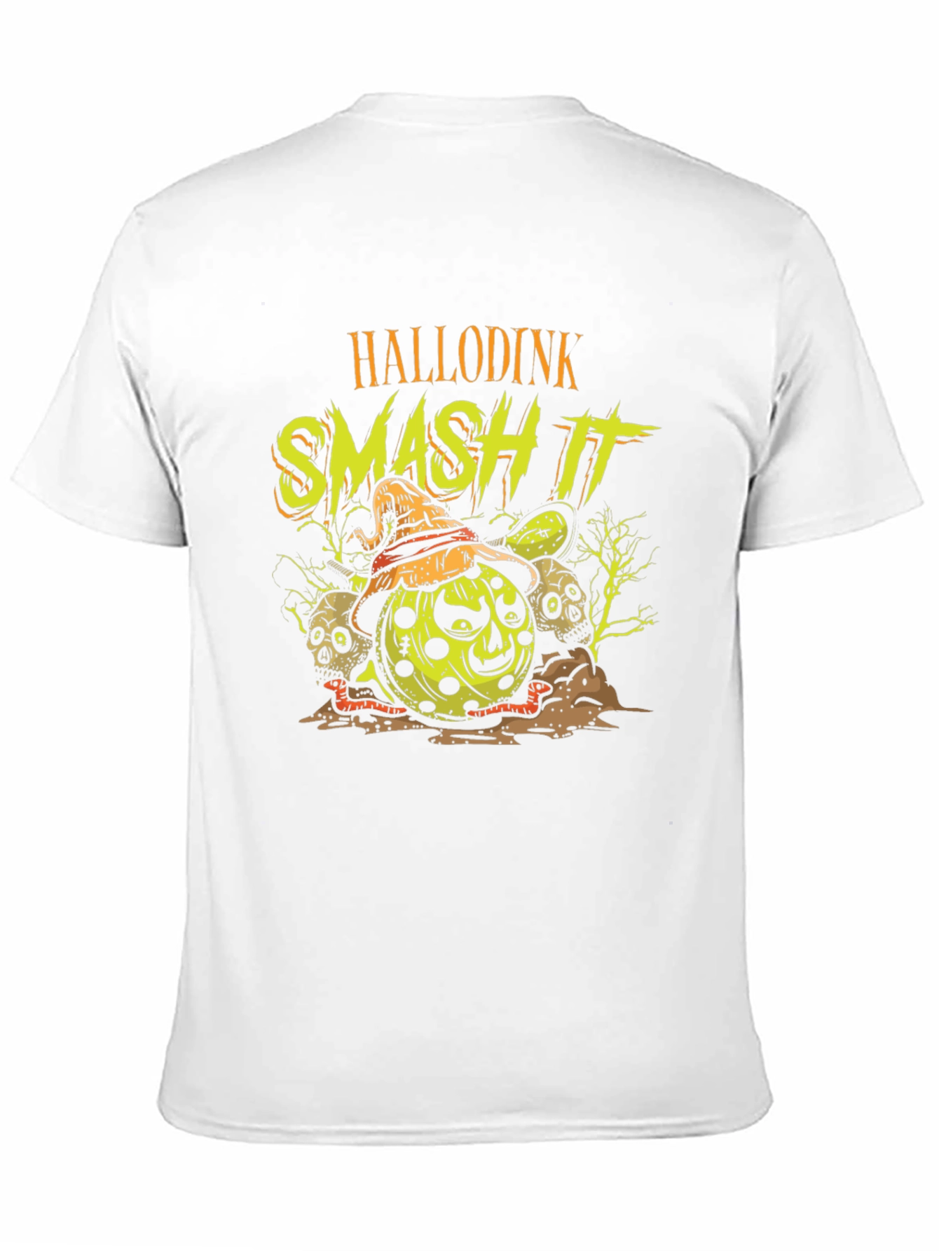 Hallodink Smash It T-Shirt Halloween Pumpkin Graphic Tee
