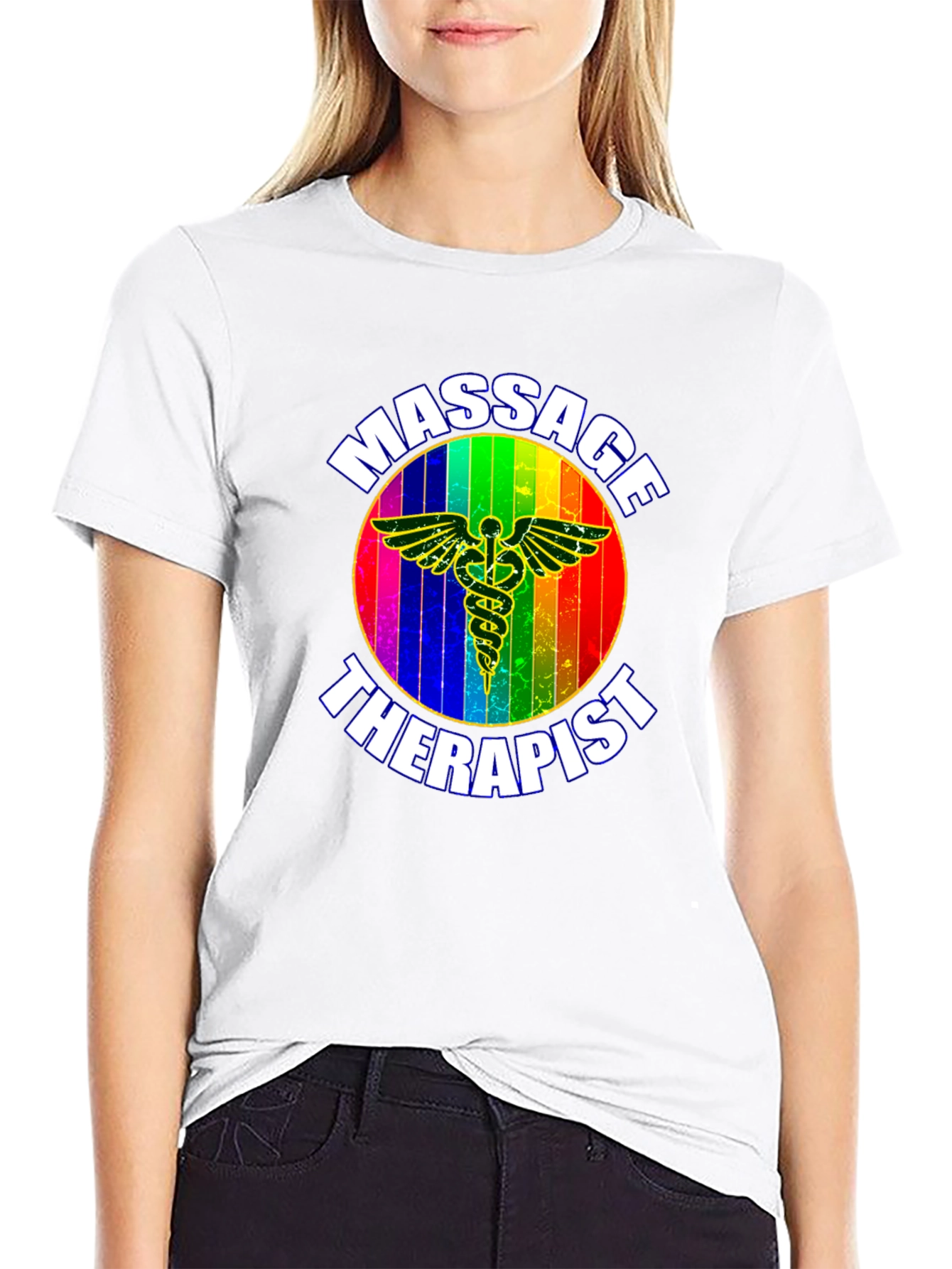 Massage Therapist Rainbow T-Shirt