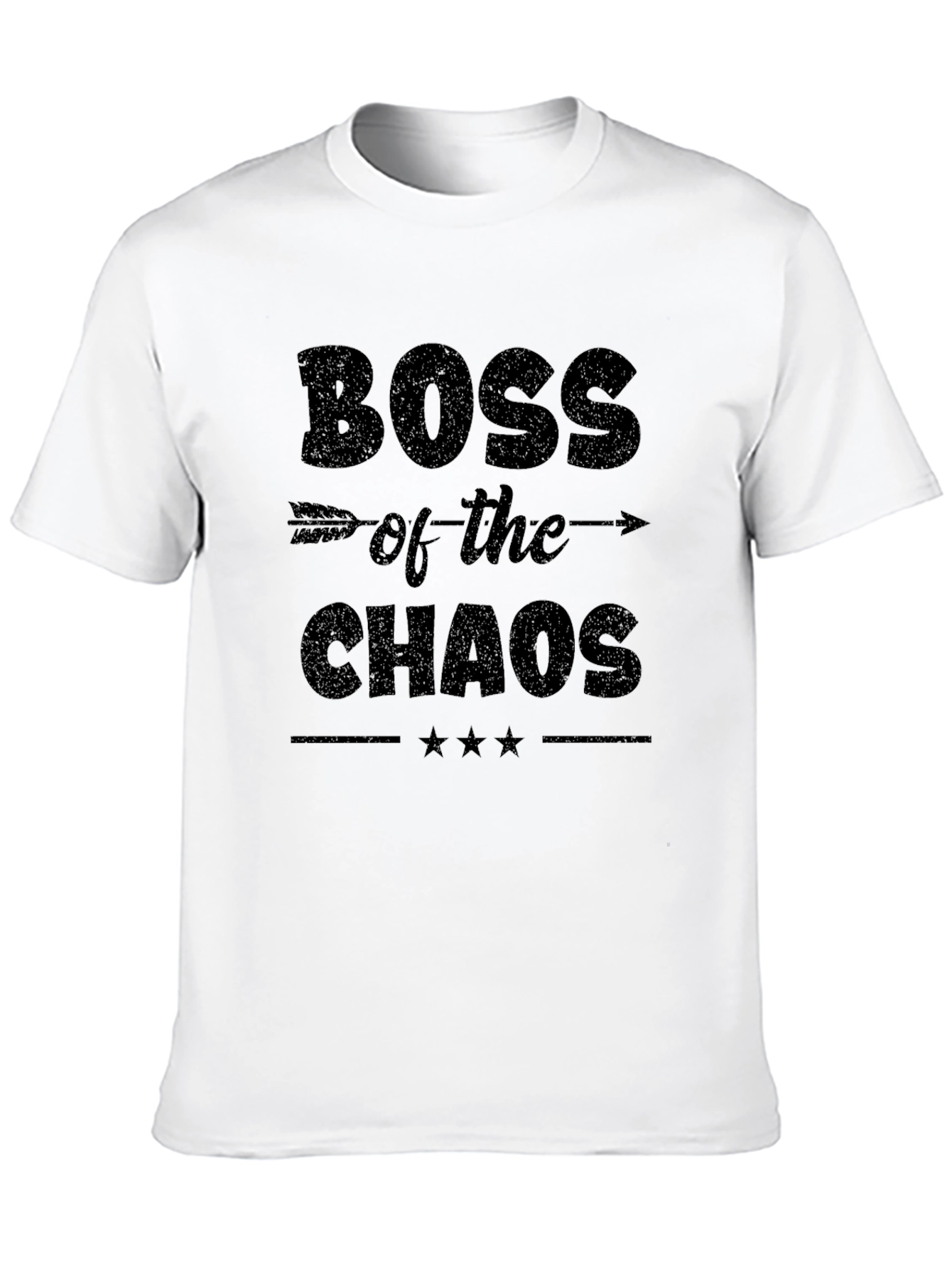 Boss of the Chaos Black Graphic T-Shirt