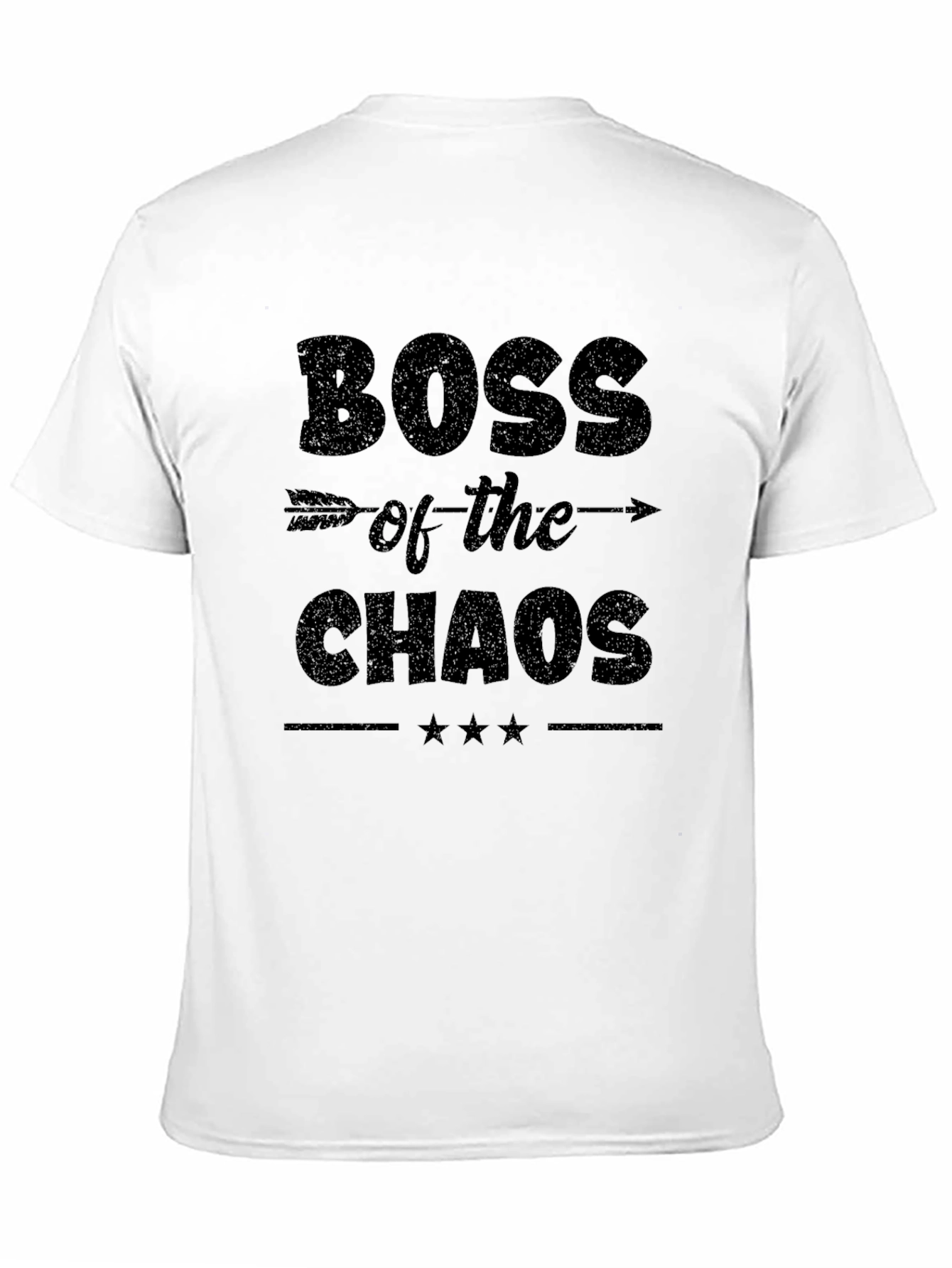 Boss of the Chaos Black Graphic T-Shirt