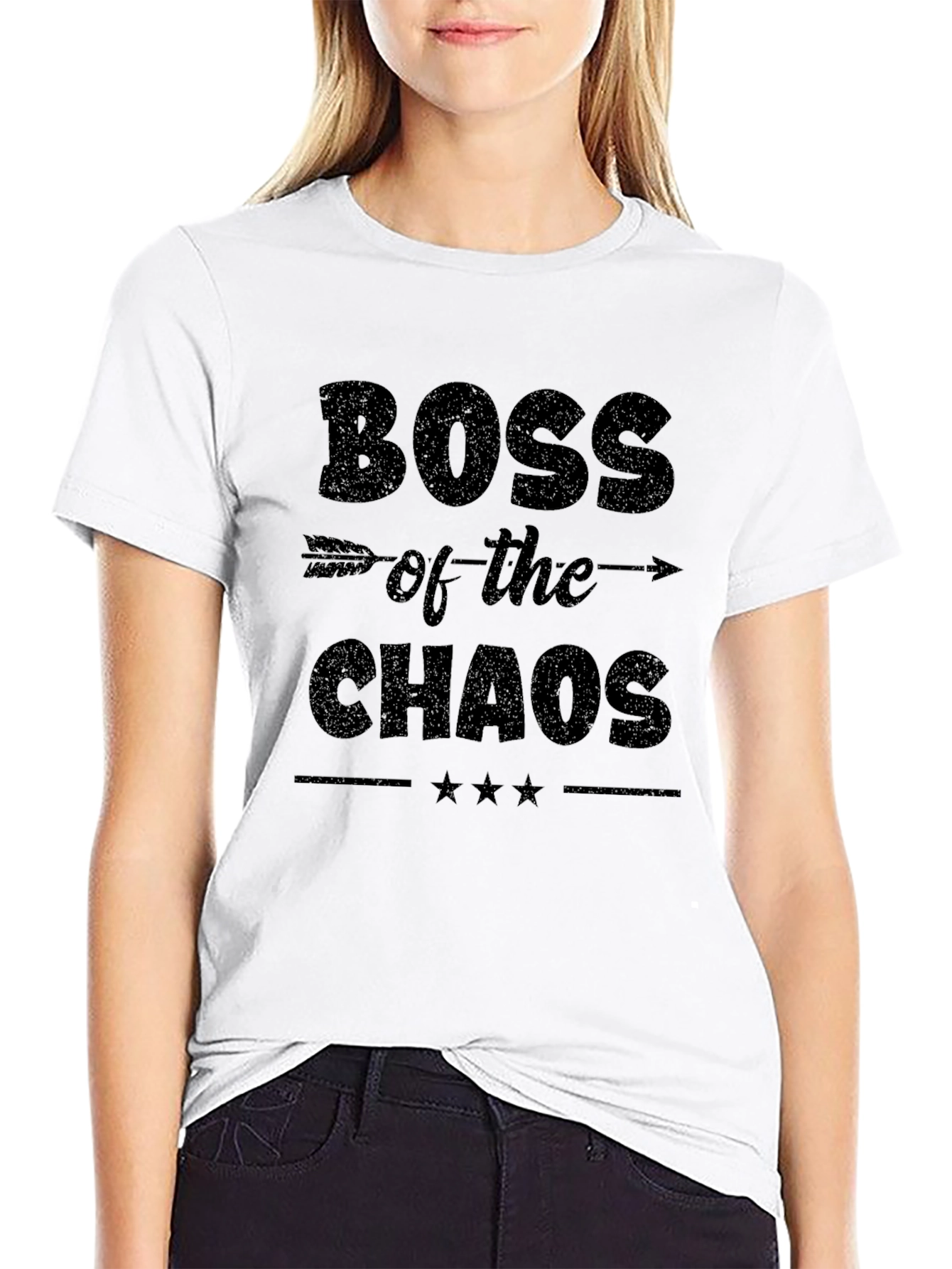 Boss of the Chaos Black Graphic T-Shirt