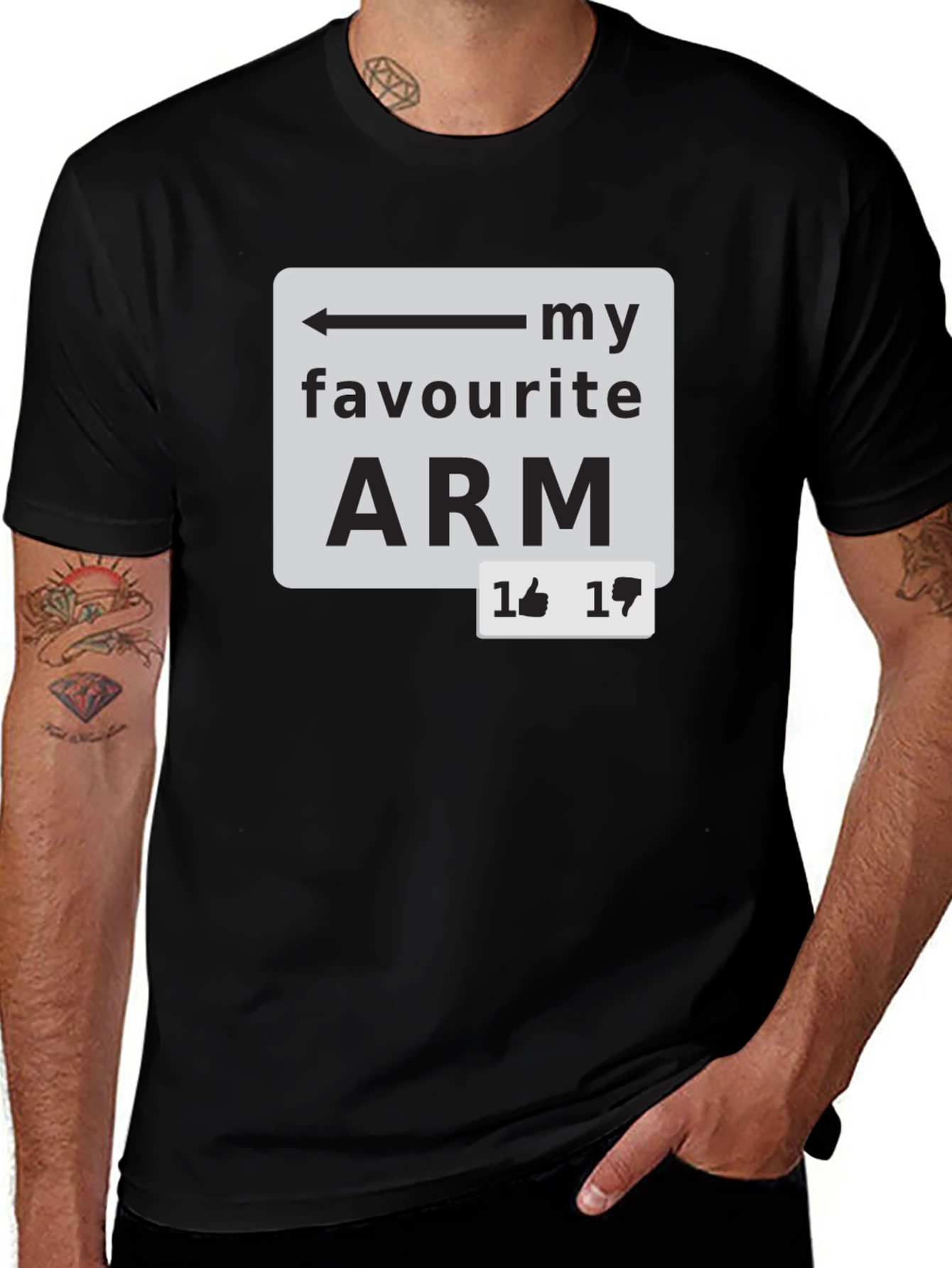 My Favourite Arm T-Shirt - Funny Sarcastic Tee