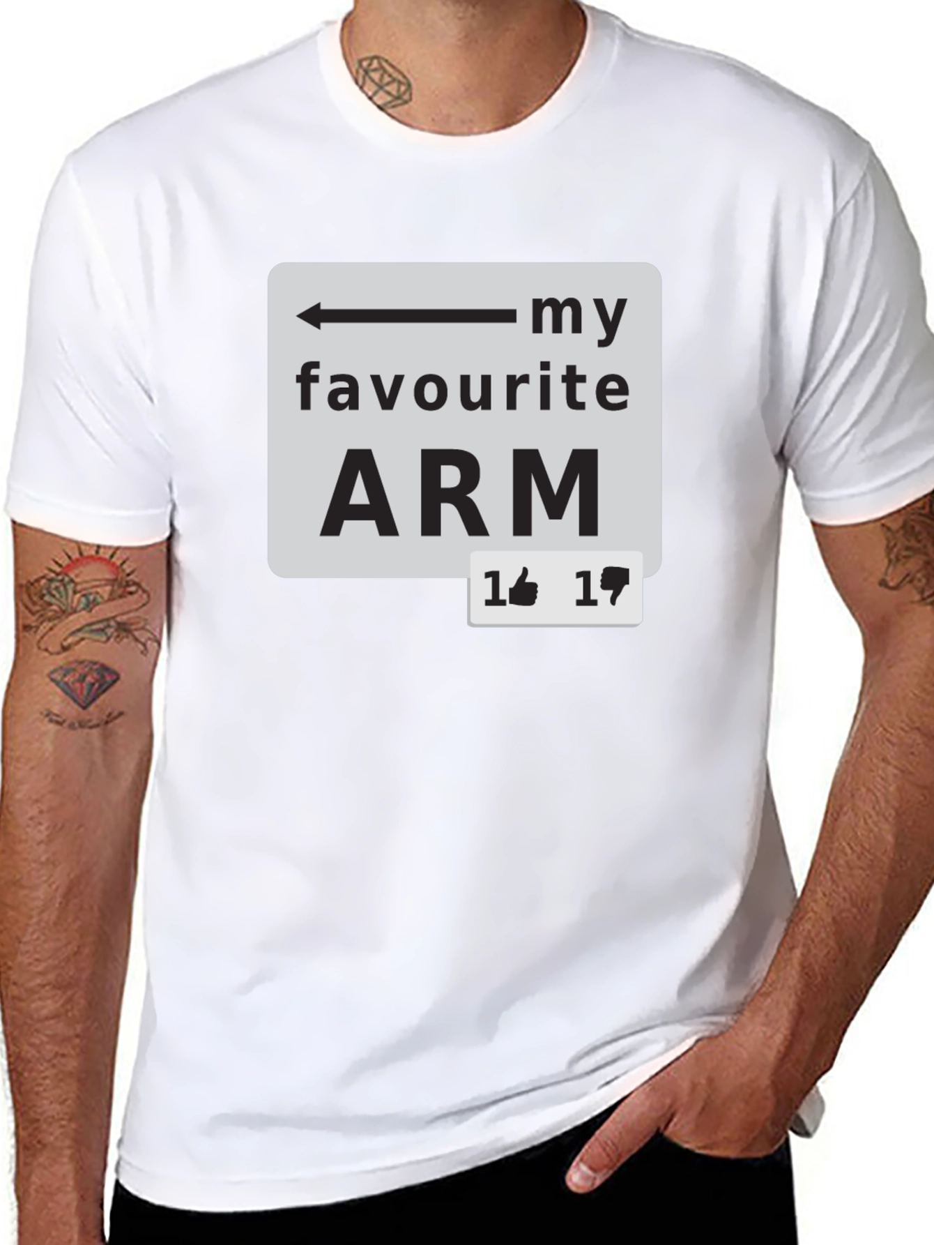 My Favourite Arm T-Shirt - Funny Sarcastic Tee