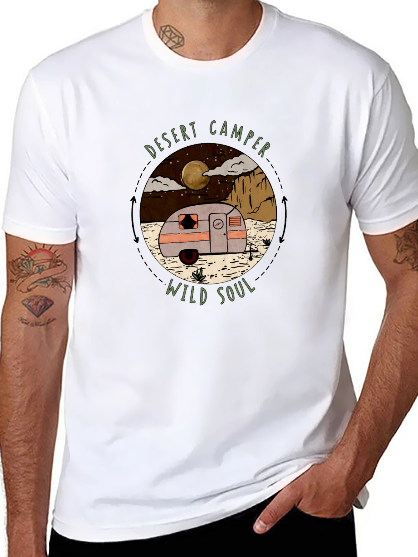 Desert Camper Wild Soul Graphic T-Shirt