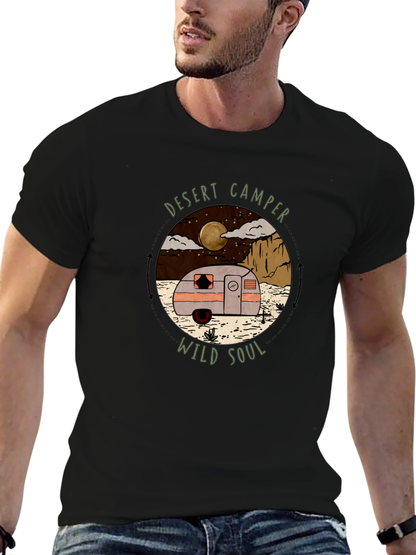 Desert Camper Wild Soul Graphic T-Shirt