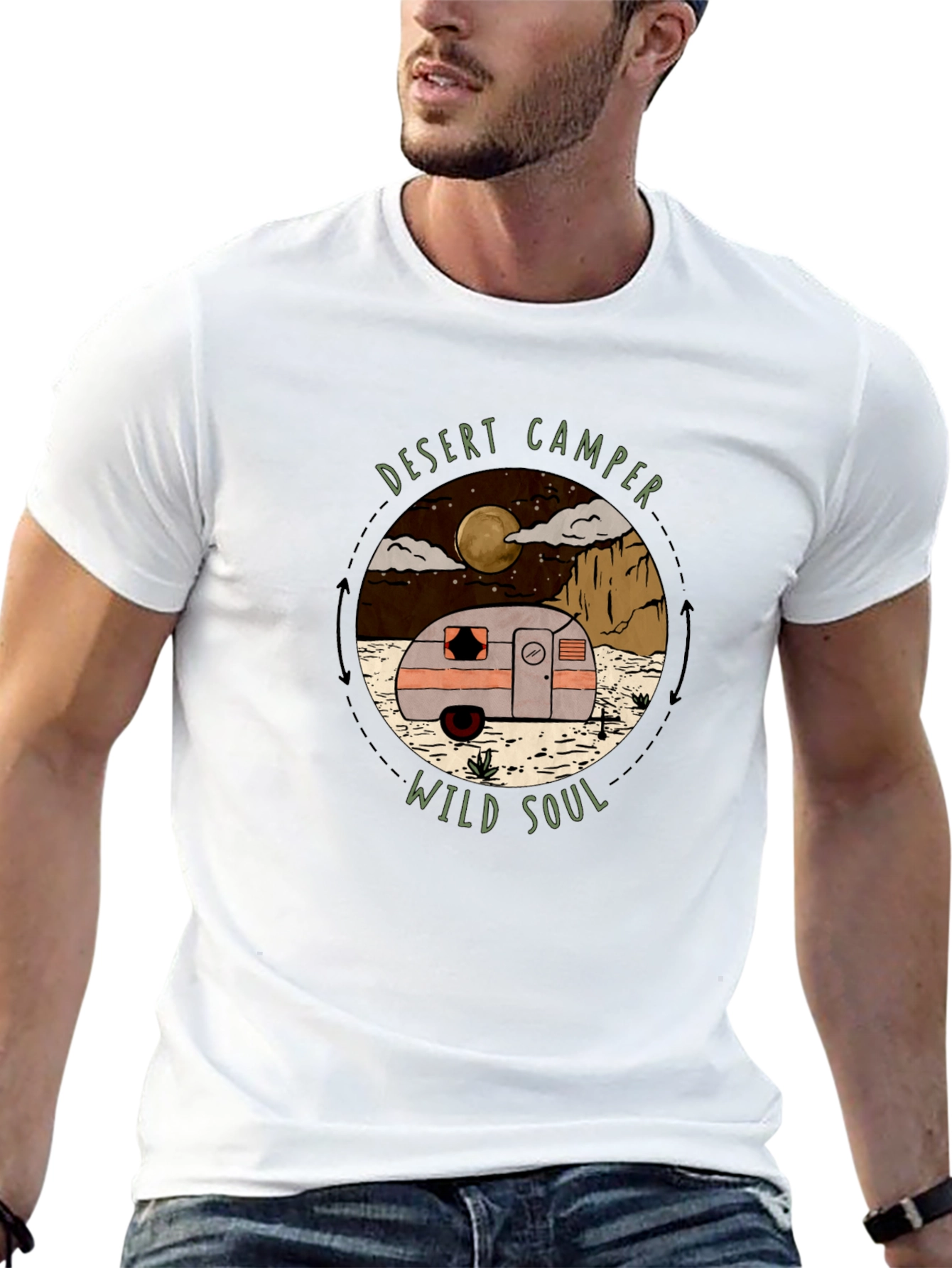 Desert Camper Wild Soul Graphic T-Shirt